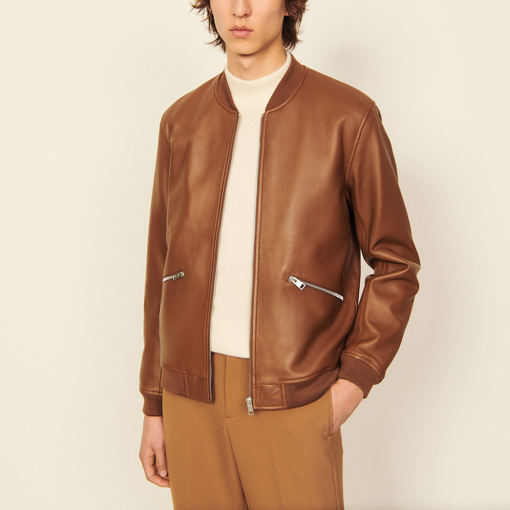 Blouson Marron Sandro seconde main