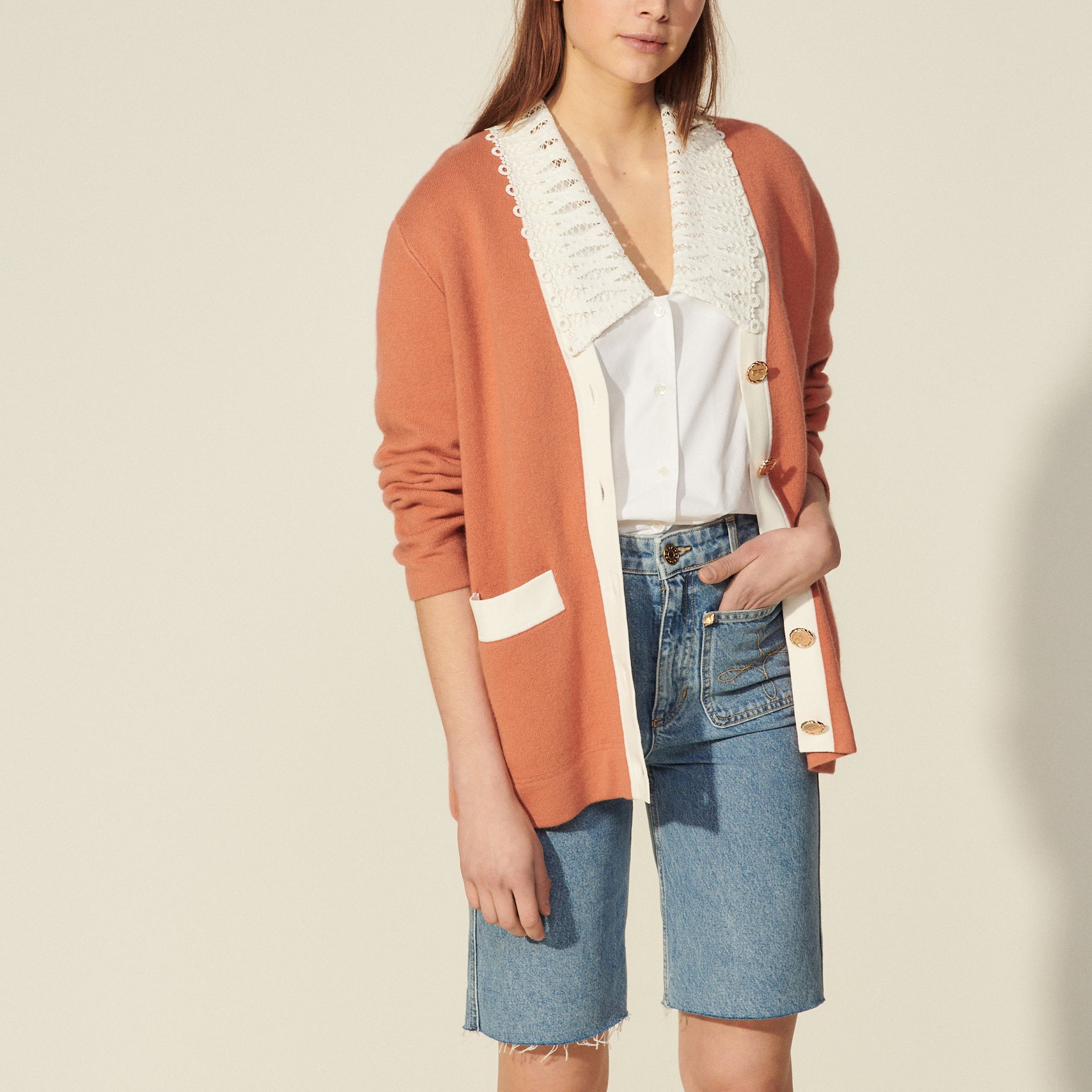 Cardi-coat oversize Sandro seconde main