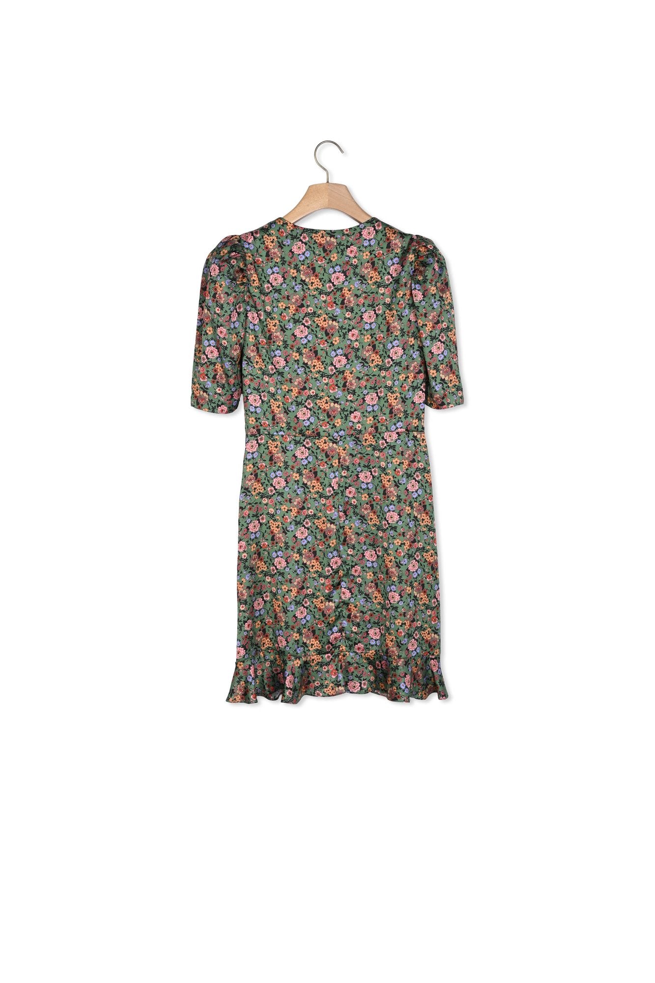 Robe courte à imprimé Fleurs d'automne Sandro seconde main