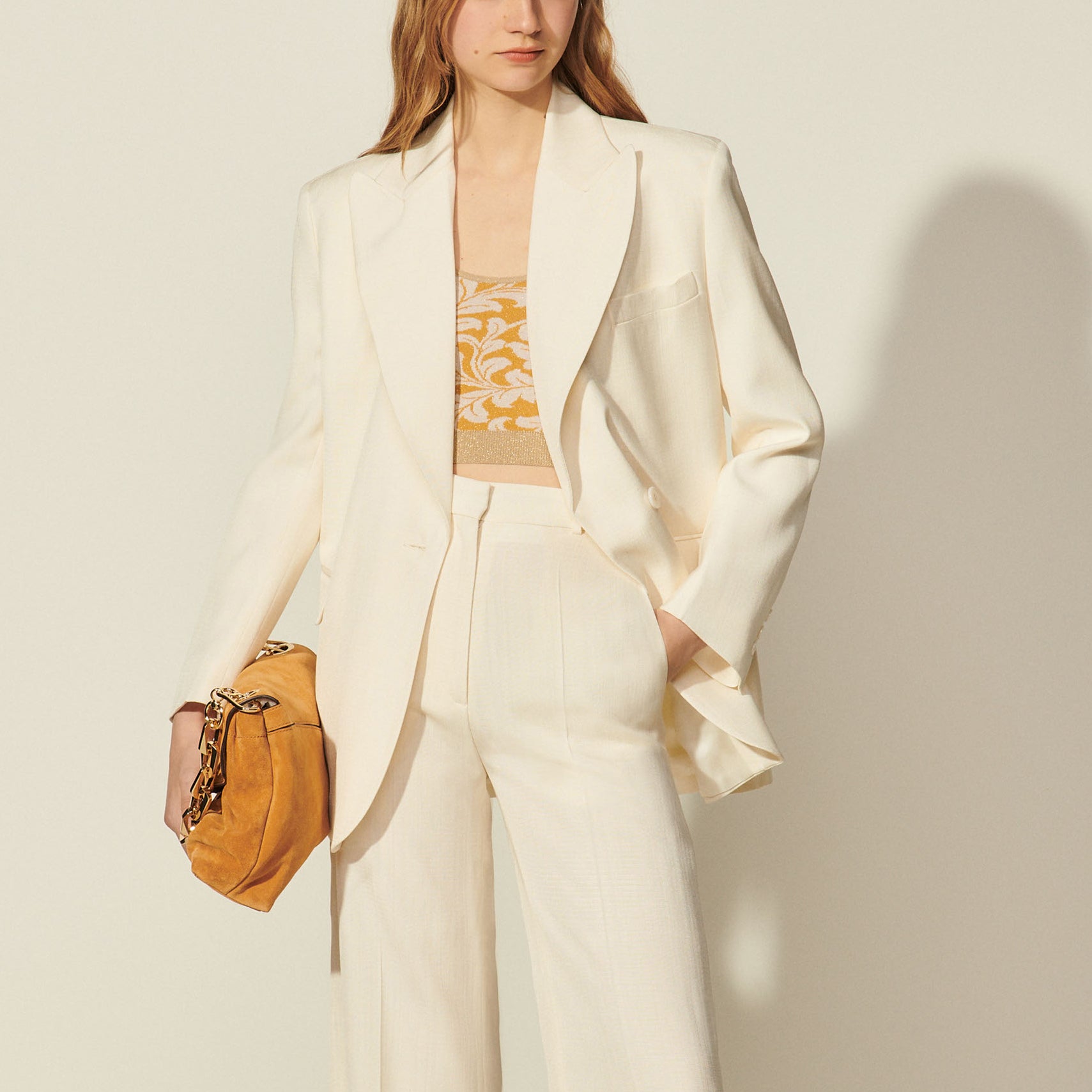 Veste de tailleur fluide Sandro seconde main