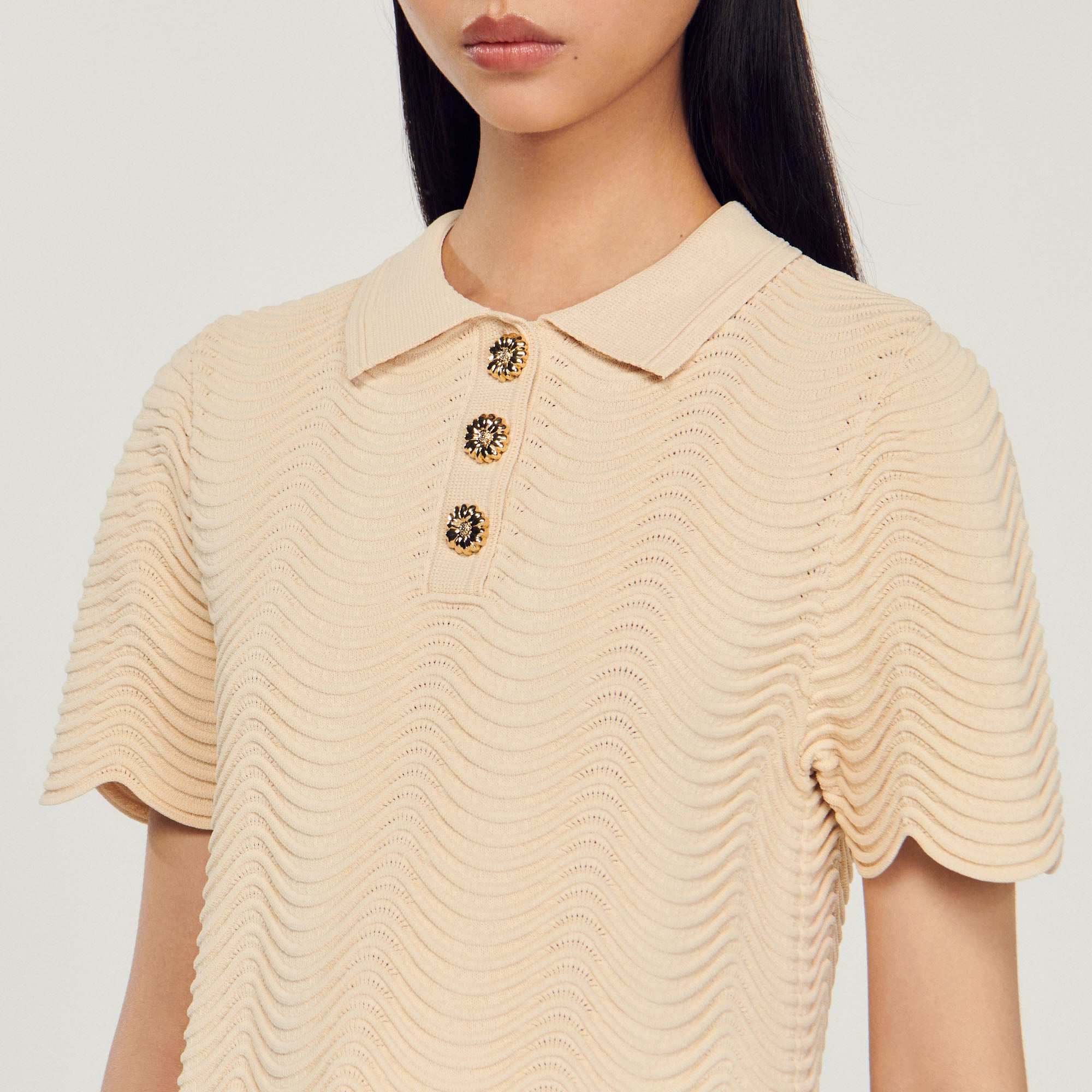 Pull court en Maille Sandro seconde main