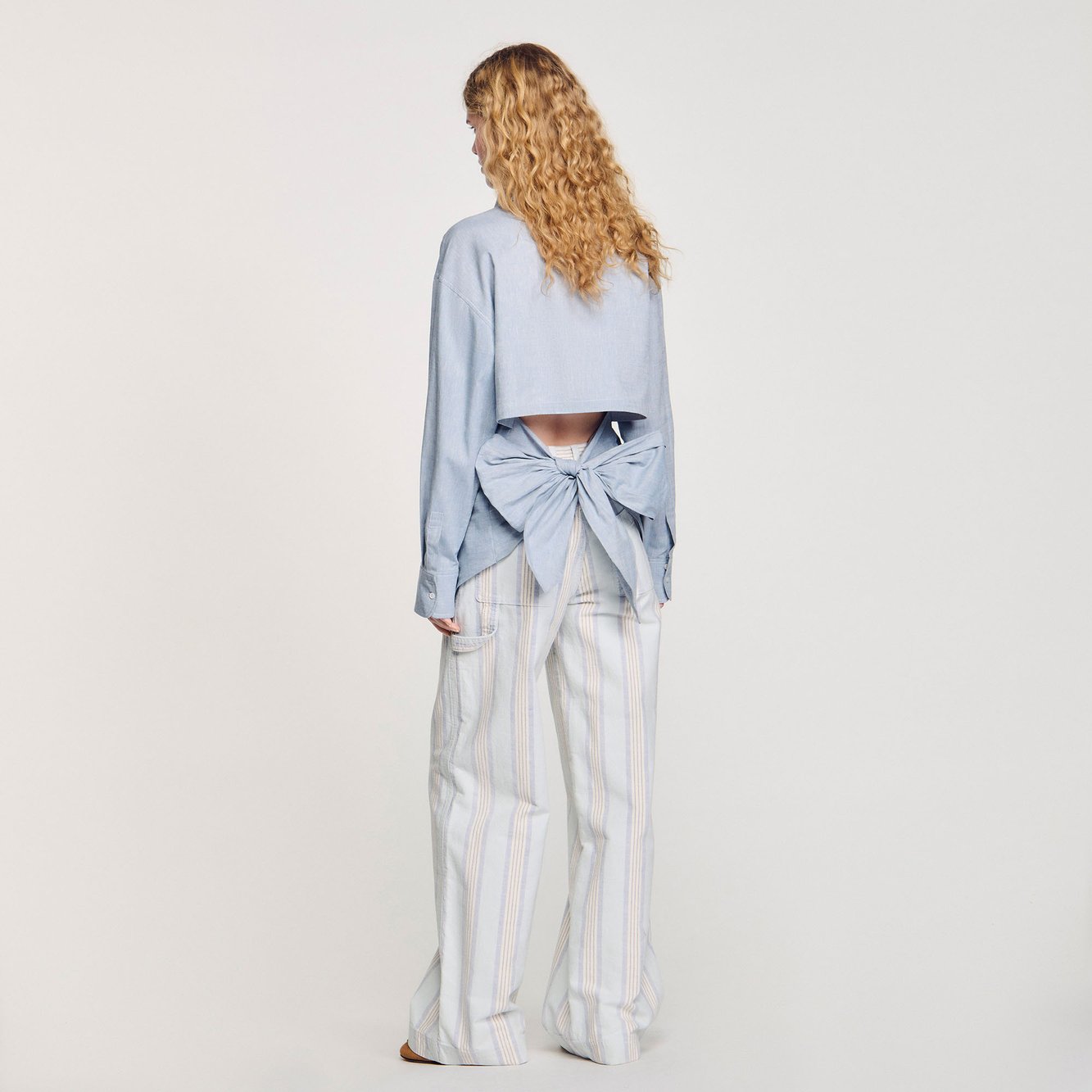 Chemise longue à dos noué Sandro seconde main