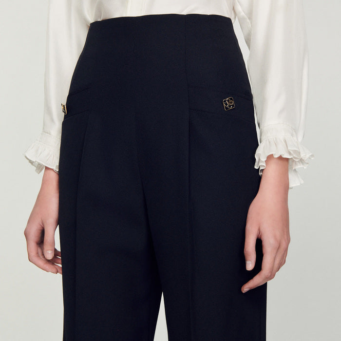 Pantalon taille haute Sandro seconde main