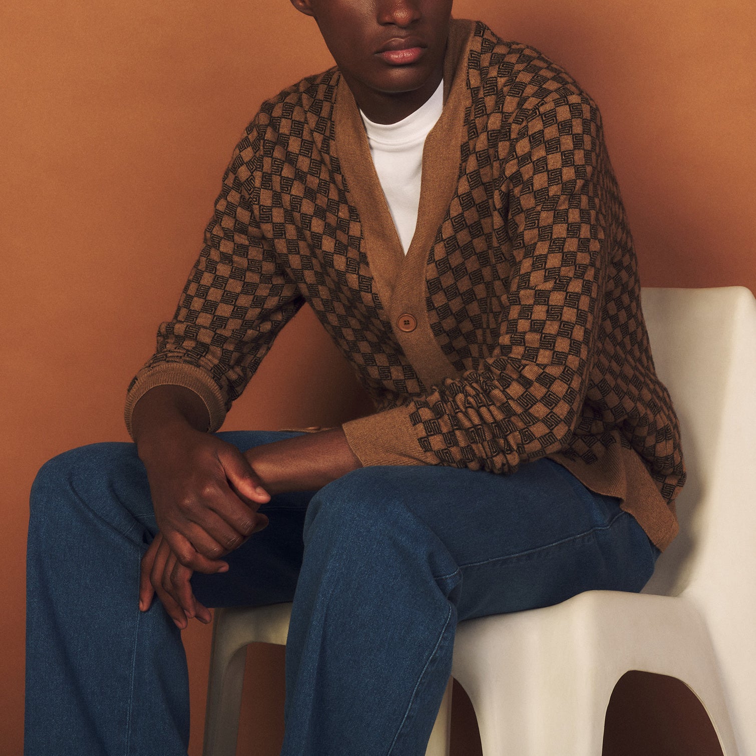 Maille Camel Sandro seconde main