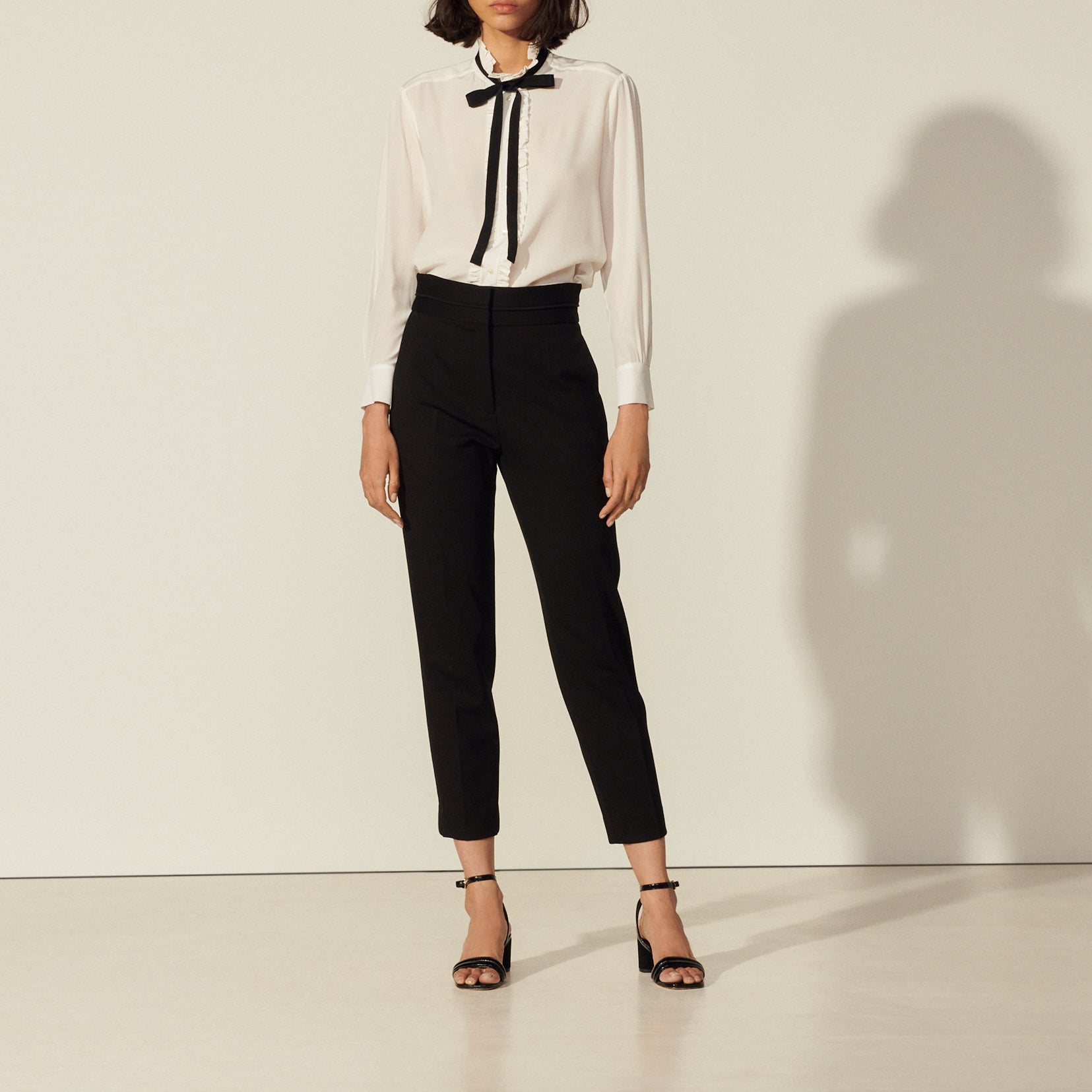 Pantalon classique taille haute Sandro seconde main