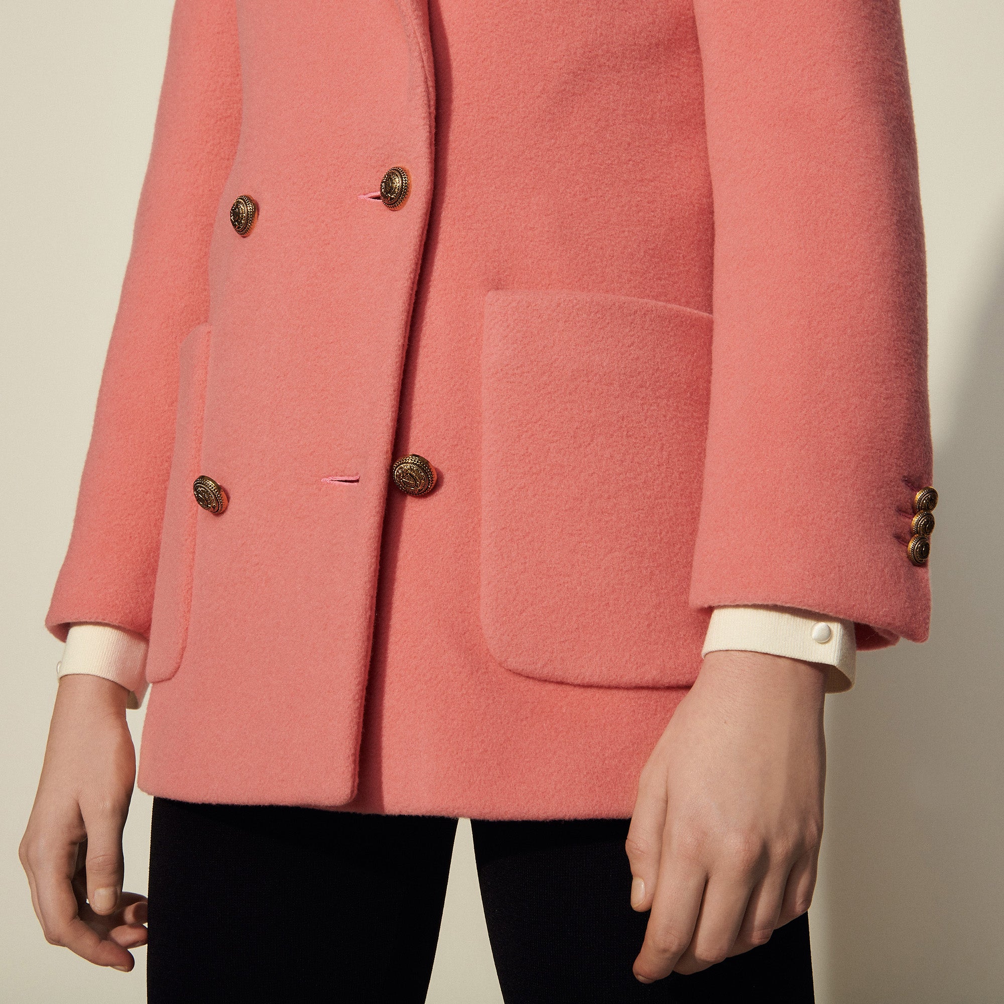 Manteau caban au boutonnage croisé Sandro seconde main