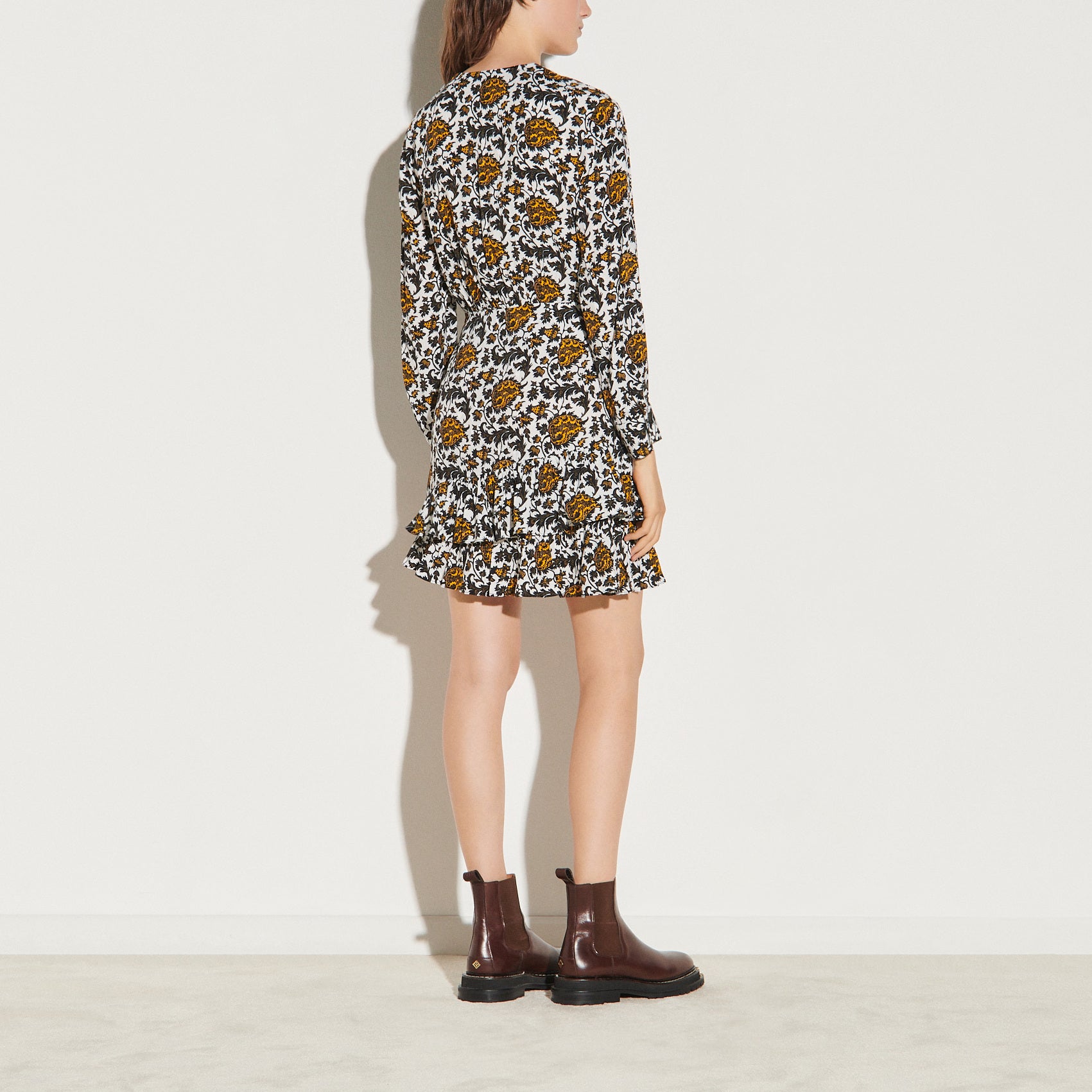 Robe courte imprimée Sandro seconde main