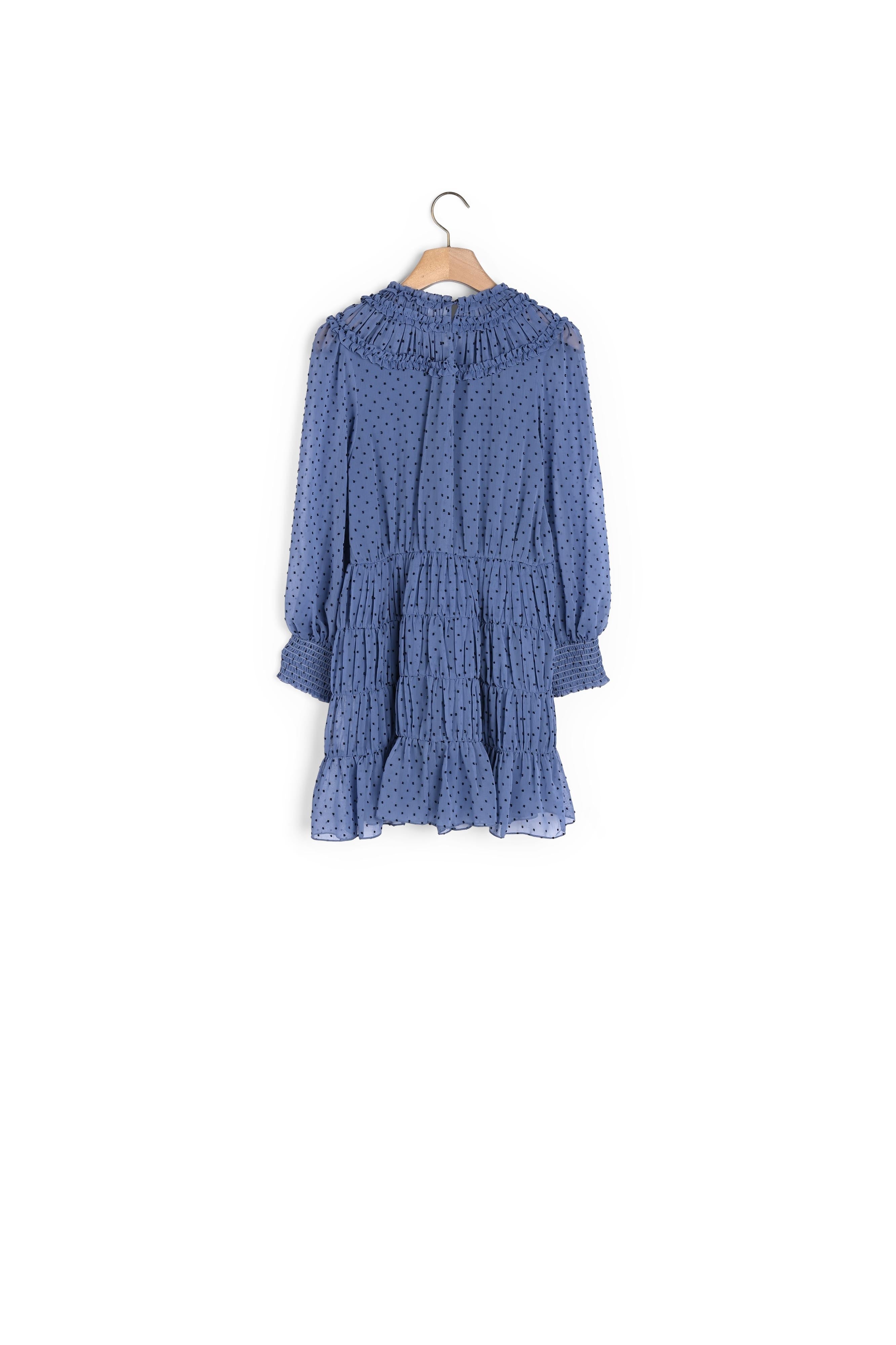 Robe courte drapée et volantée Sandro seconde main