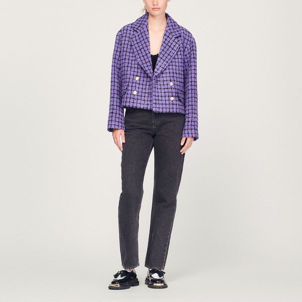 Veste courte en tweed Sandro seconde main