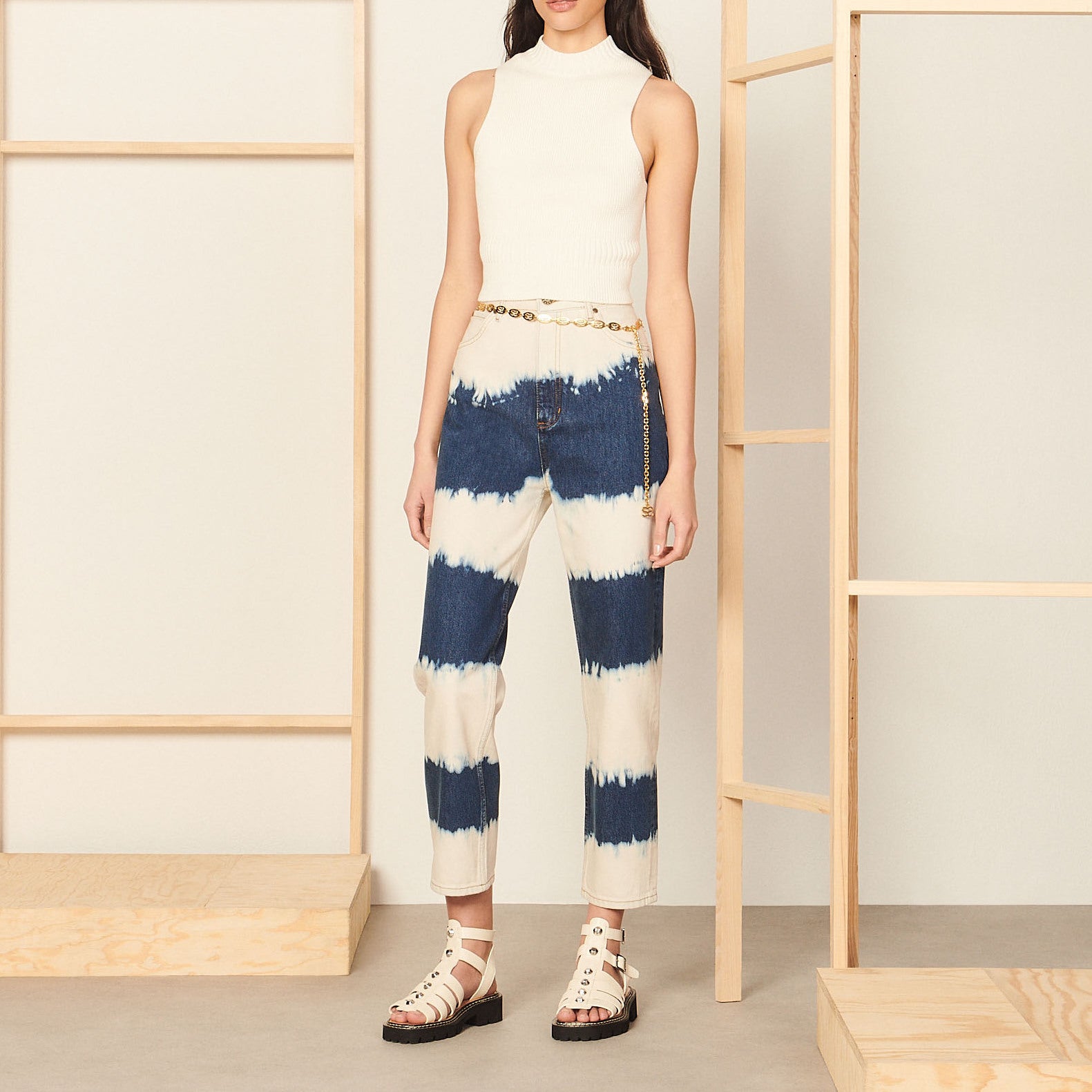 Pull dos nu Sandro seconde main