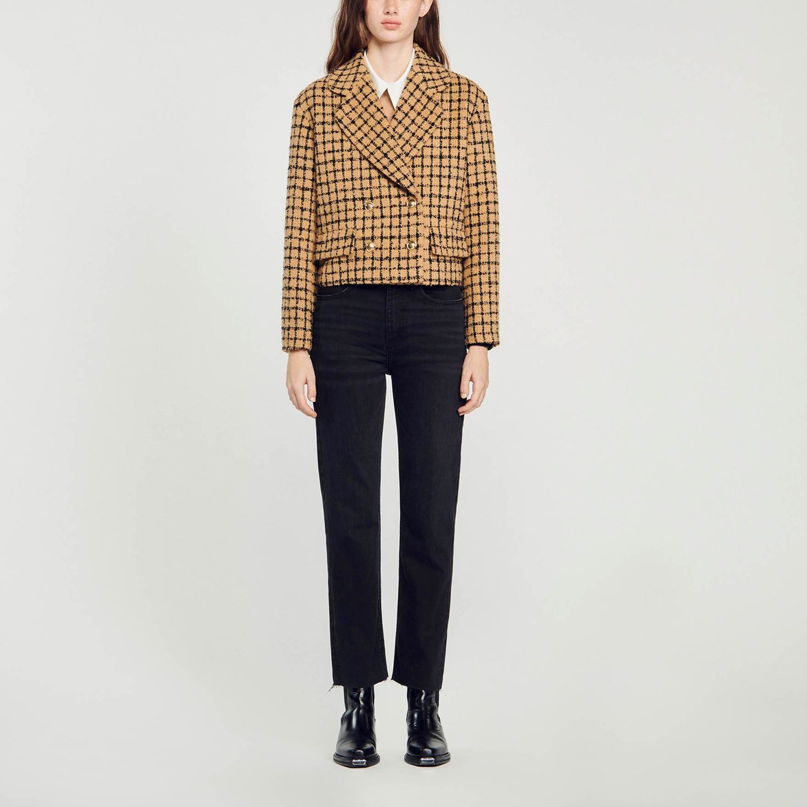 Veste en tweed Sandro seconde main