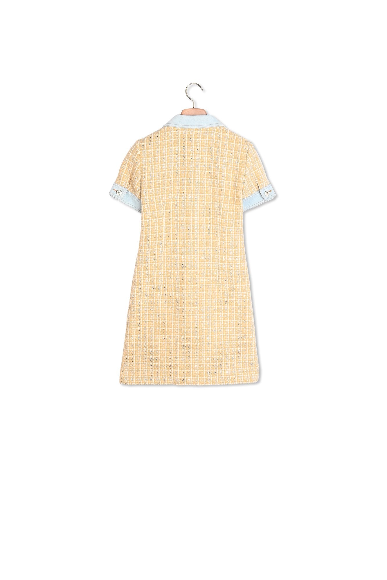 Robe en tweed fantaisie et Jean Sandro seconde main