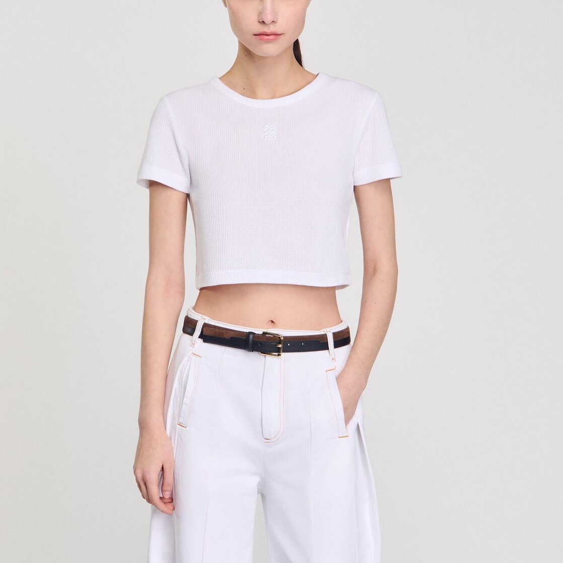 T-shirt court Sandro seconde main