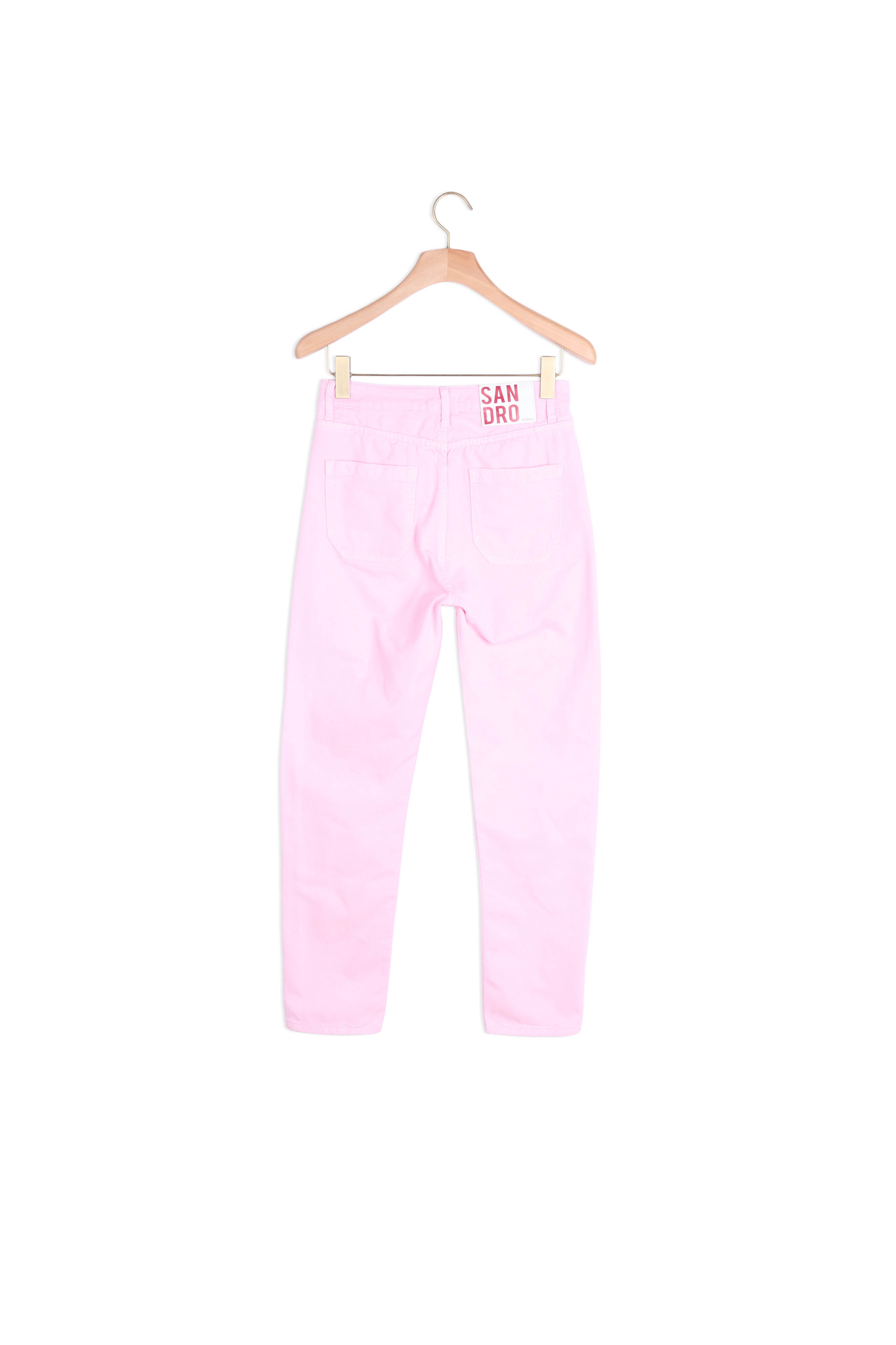 Jean rose taille haute Sandro seconde main