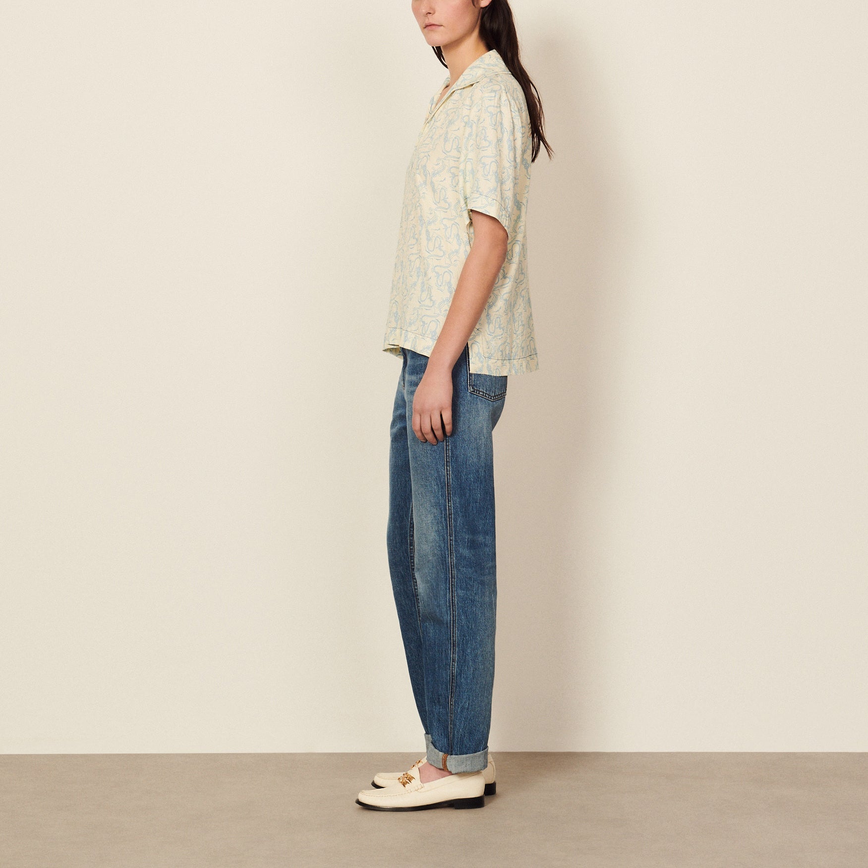 Top imprimé Sandro seconde main