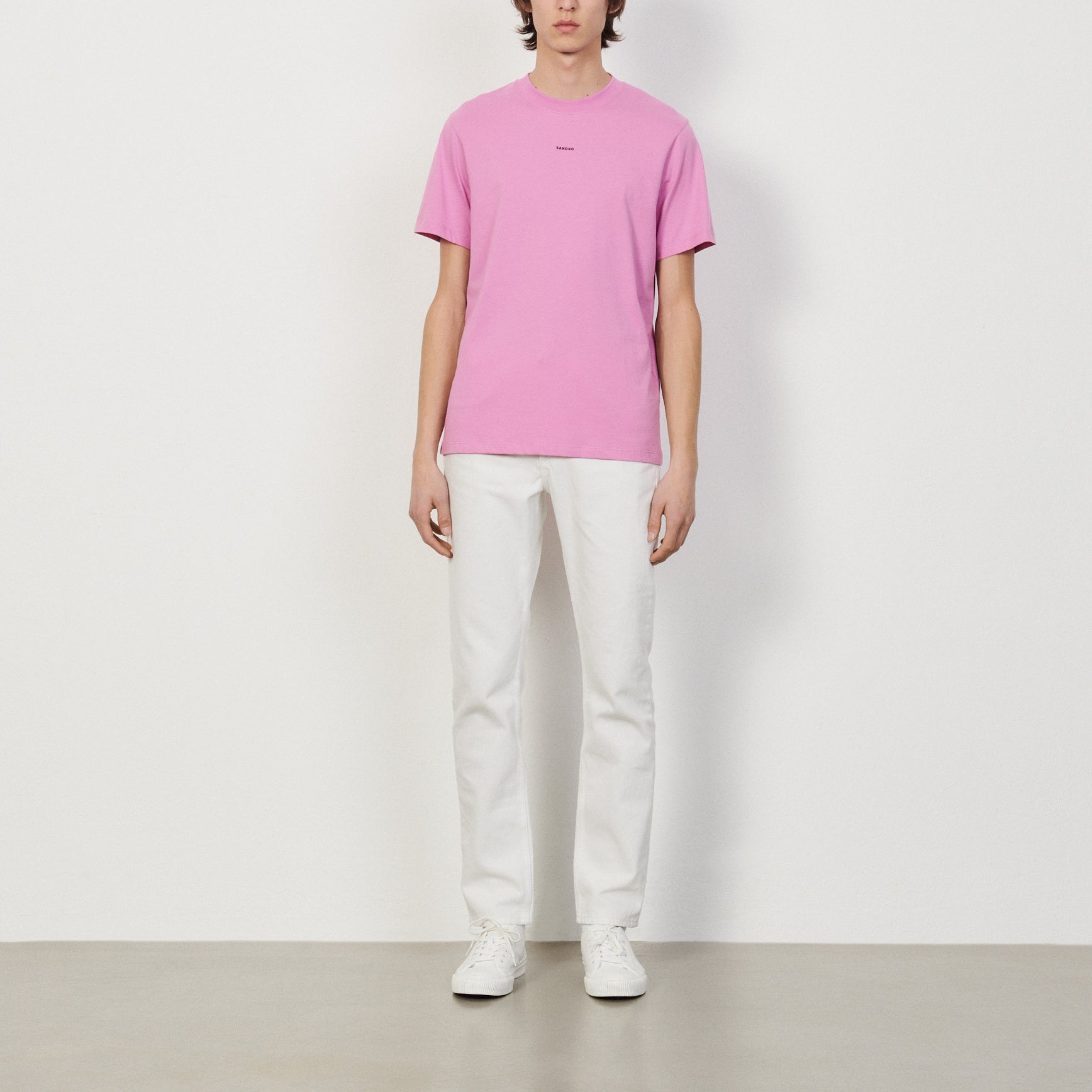 T-shirt Rose Sandro seconde main