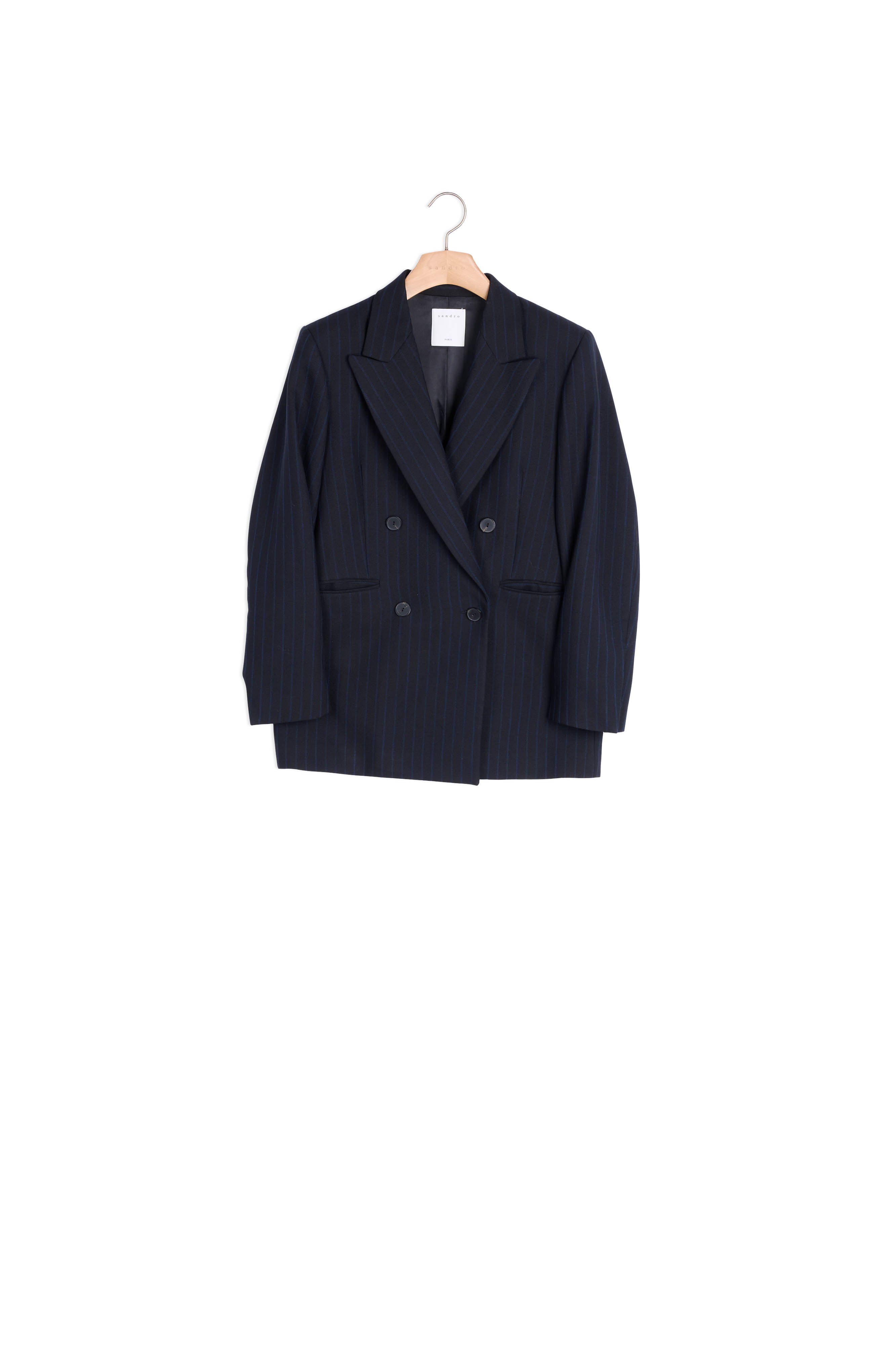 Blazer oversize à rayures Sandro seconde main