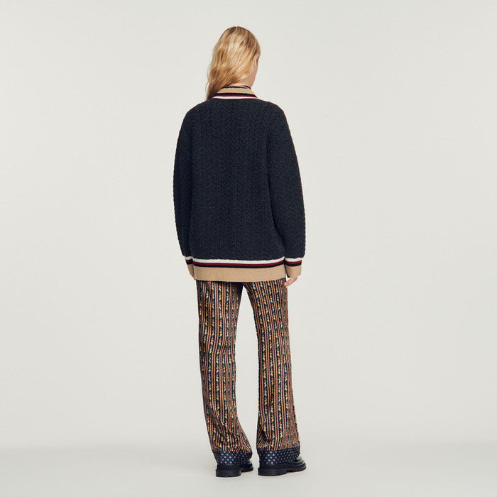 Cardicoat à patch double S Sandro seconde main