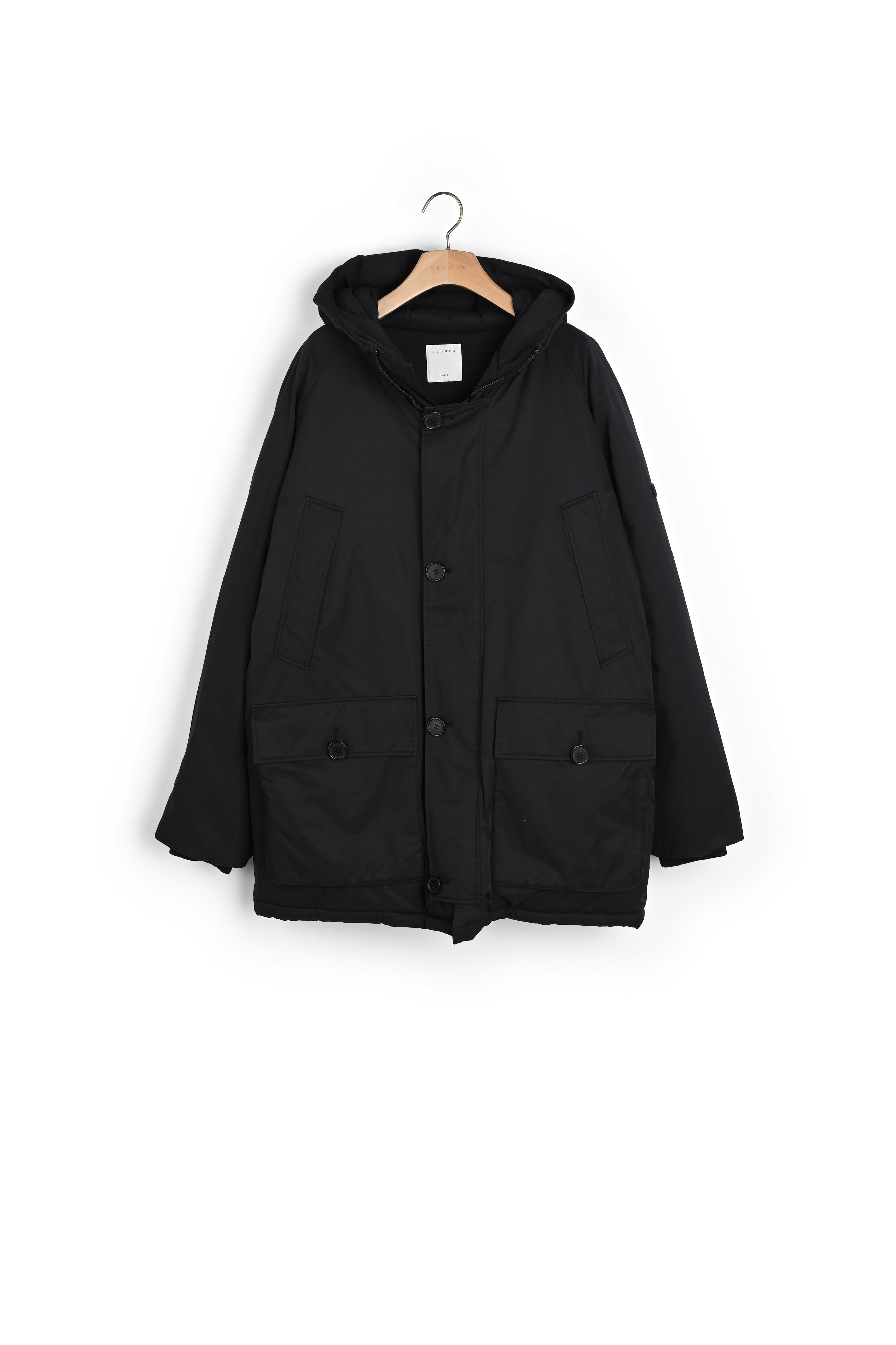 Manteau Noir Sandro seconde main