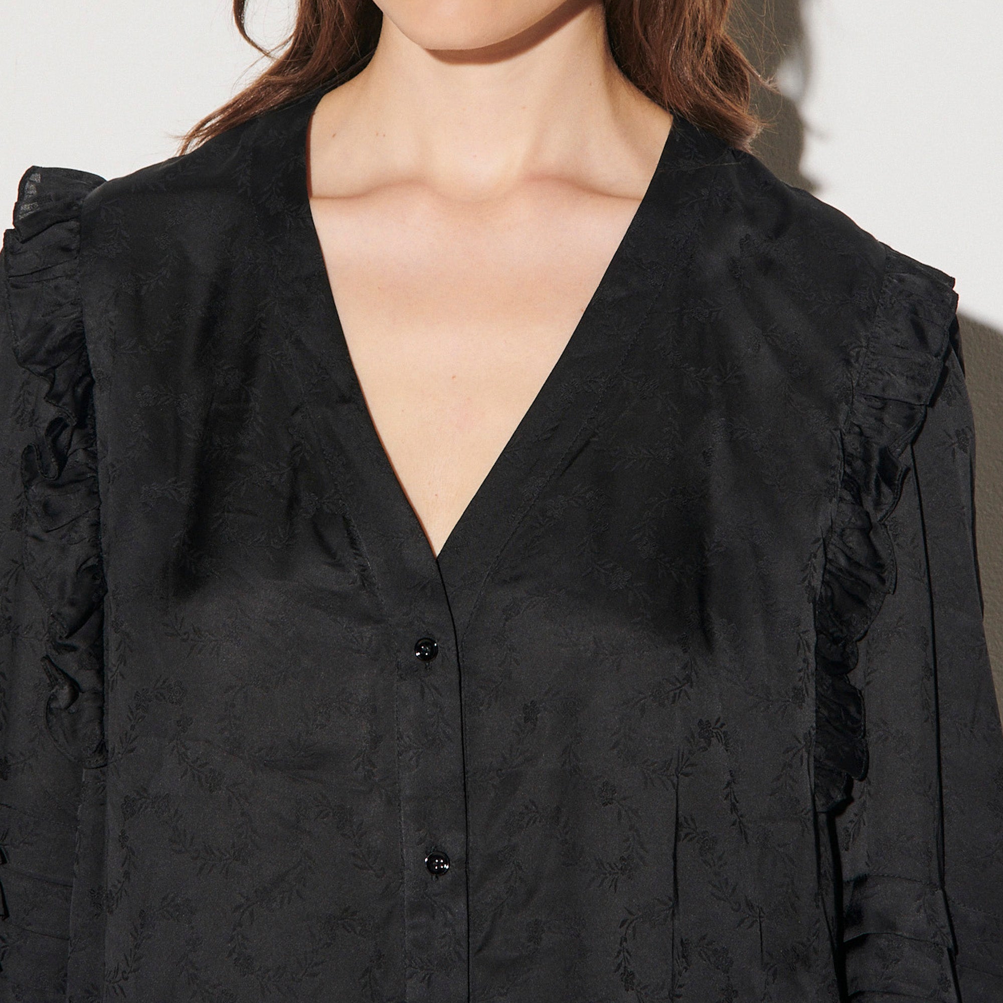 Chemisier en jacquard fluide Sandro seconde main