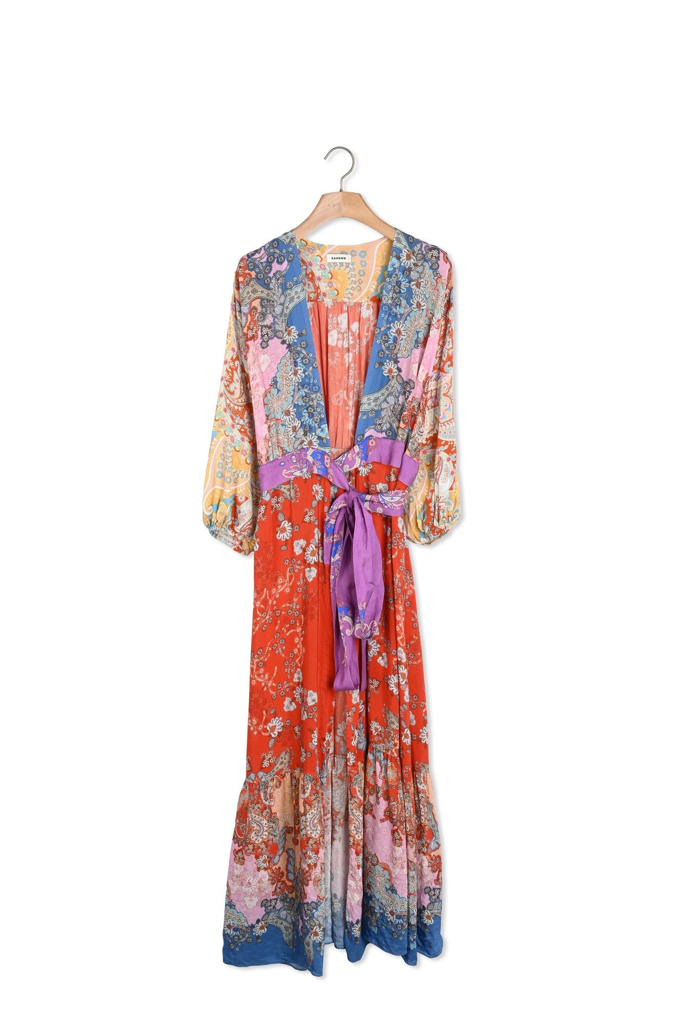 Robe longue portefeuille Sandro seconde main