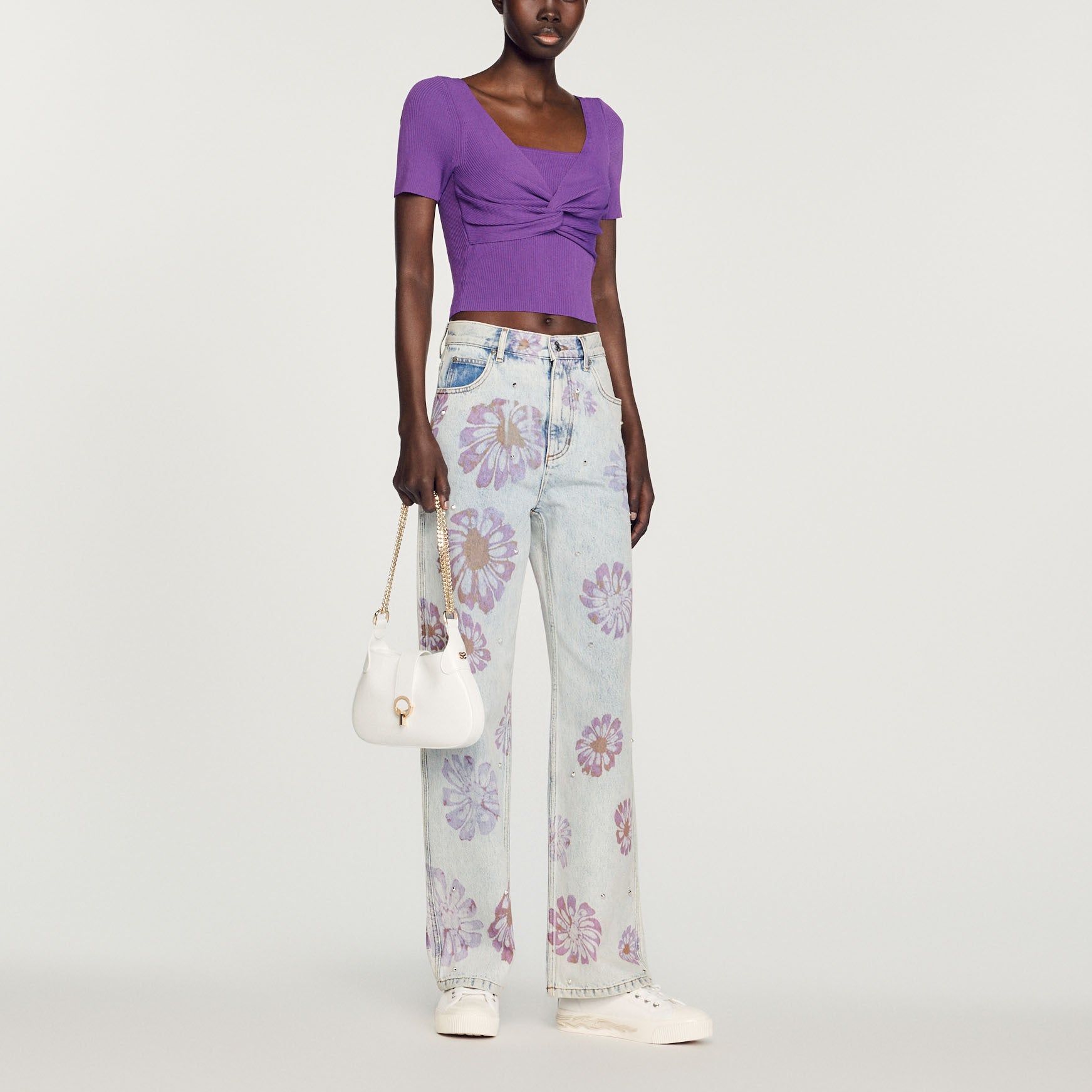 Pull court noué Sandro seconde main