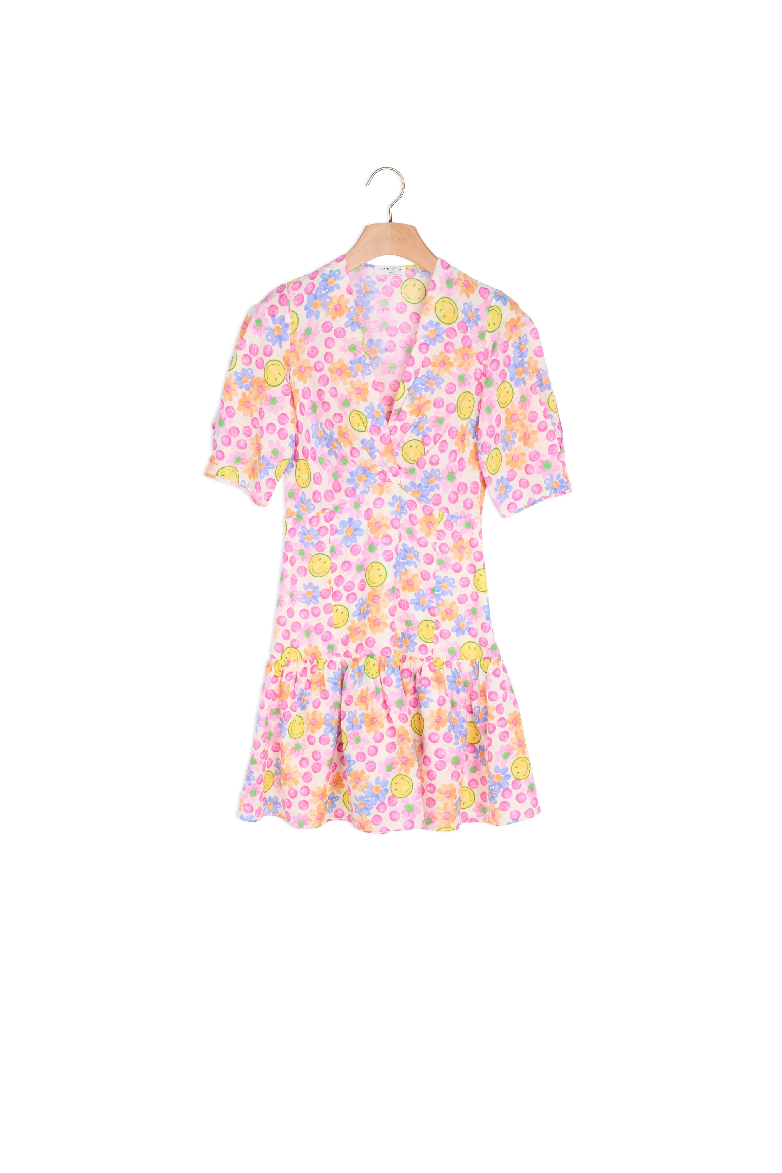 Smiley® Robe courte imprimée Sandro seconde main
