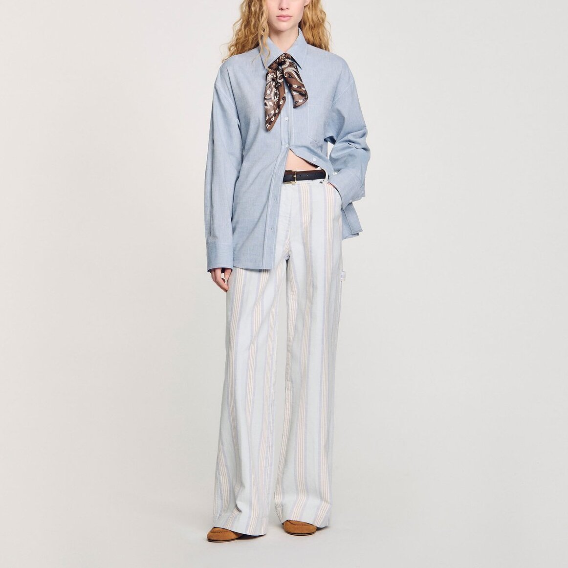 Chemise longue à dos noué Sandro seconde main