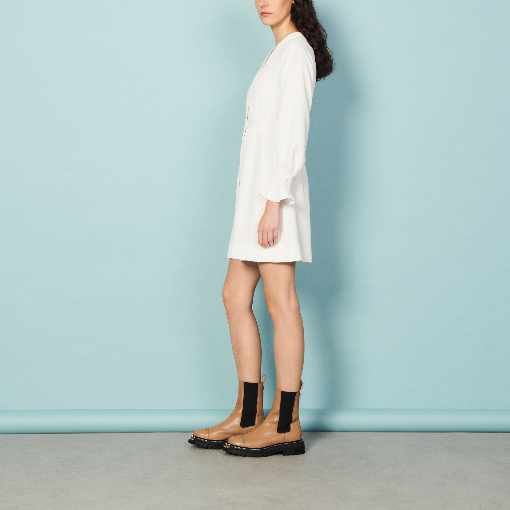 Robe courte à boutons pressions Sandro seconde main