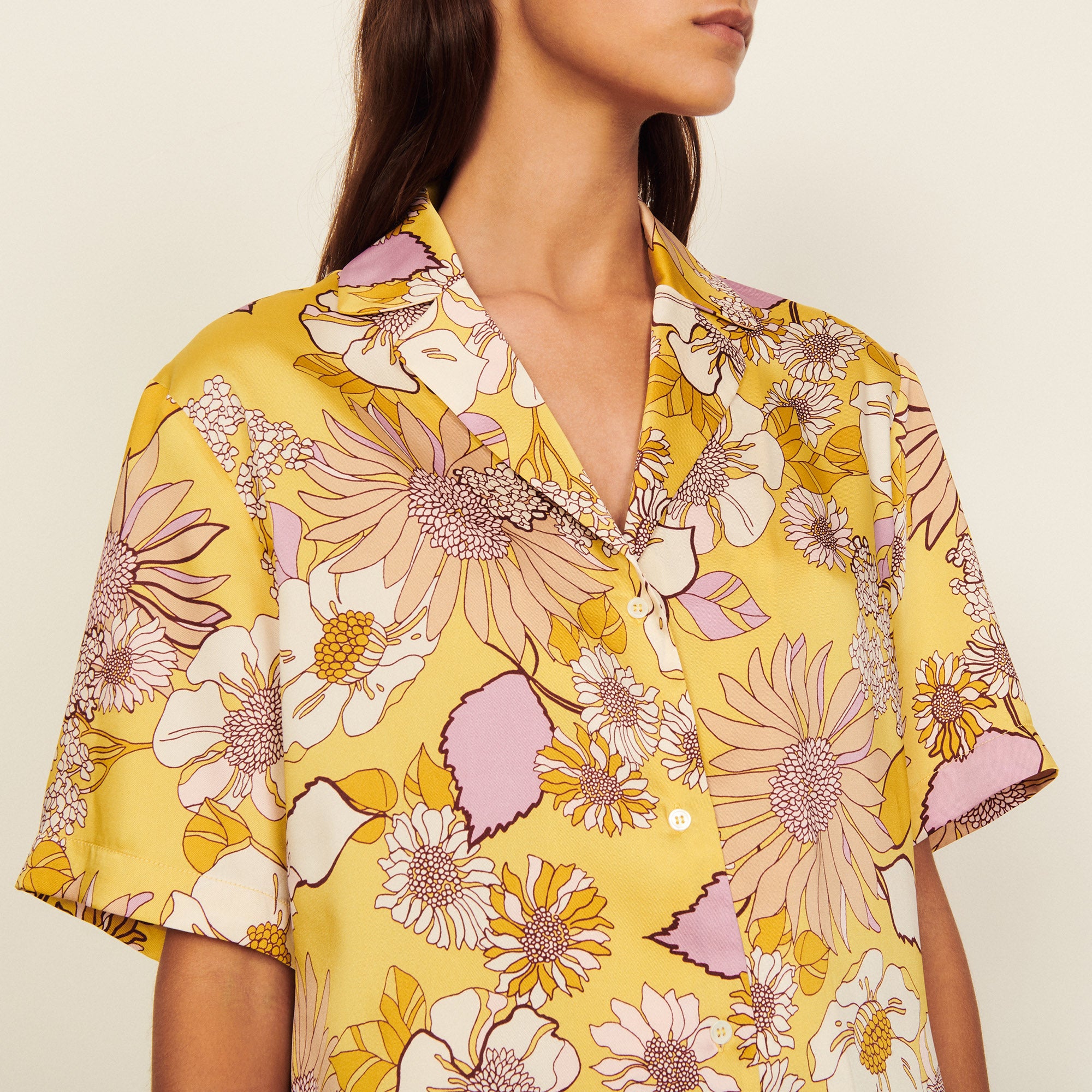 Chemise pyjama imprimée Sandro seconde main