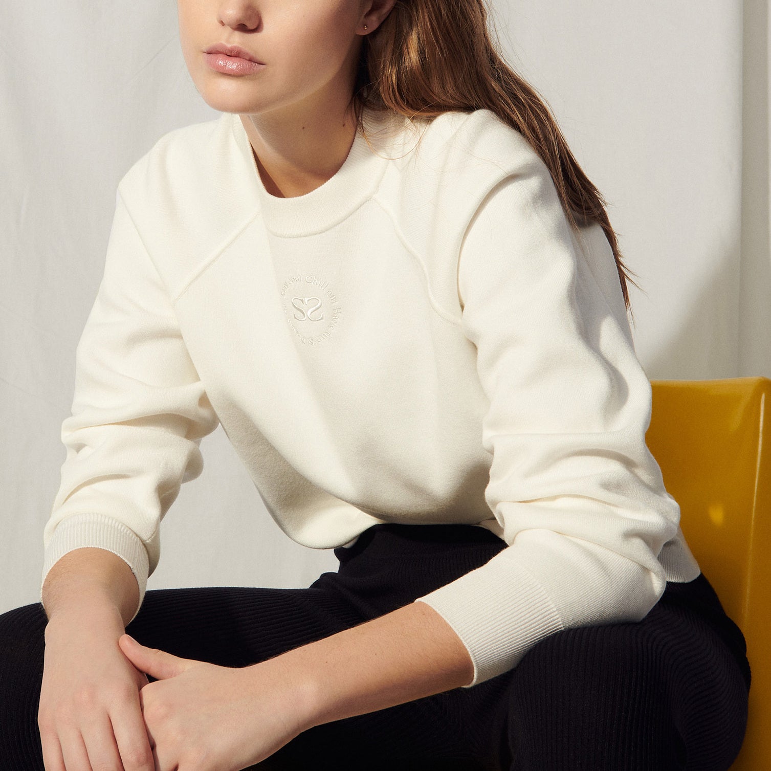 Sweat en Maille avec broderie Sandro seconde main