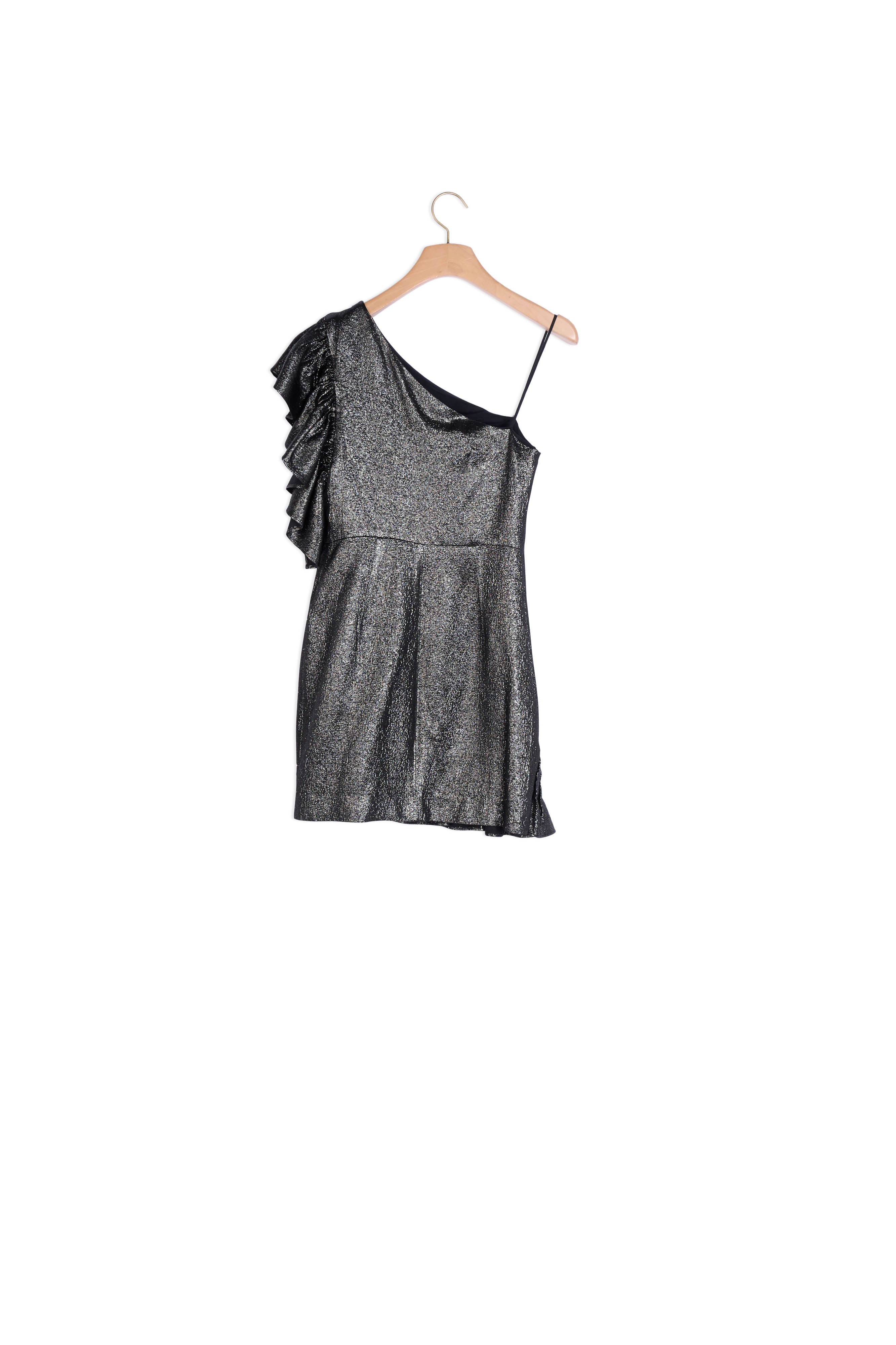 Robe asymétrique volantée Sandro seconde main