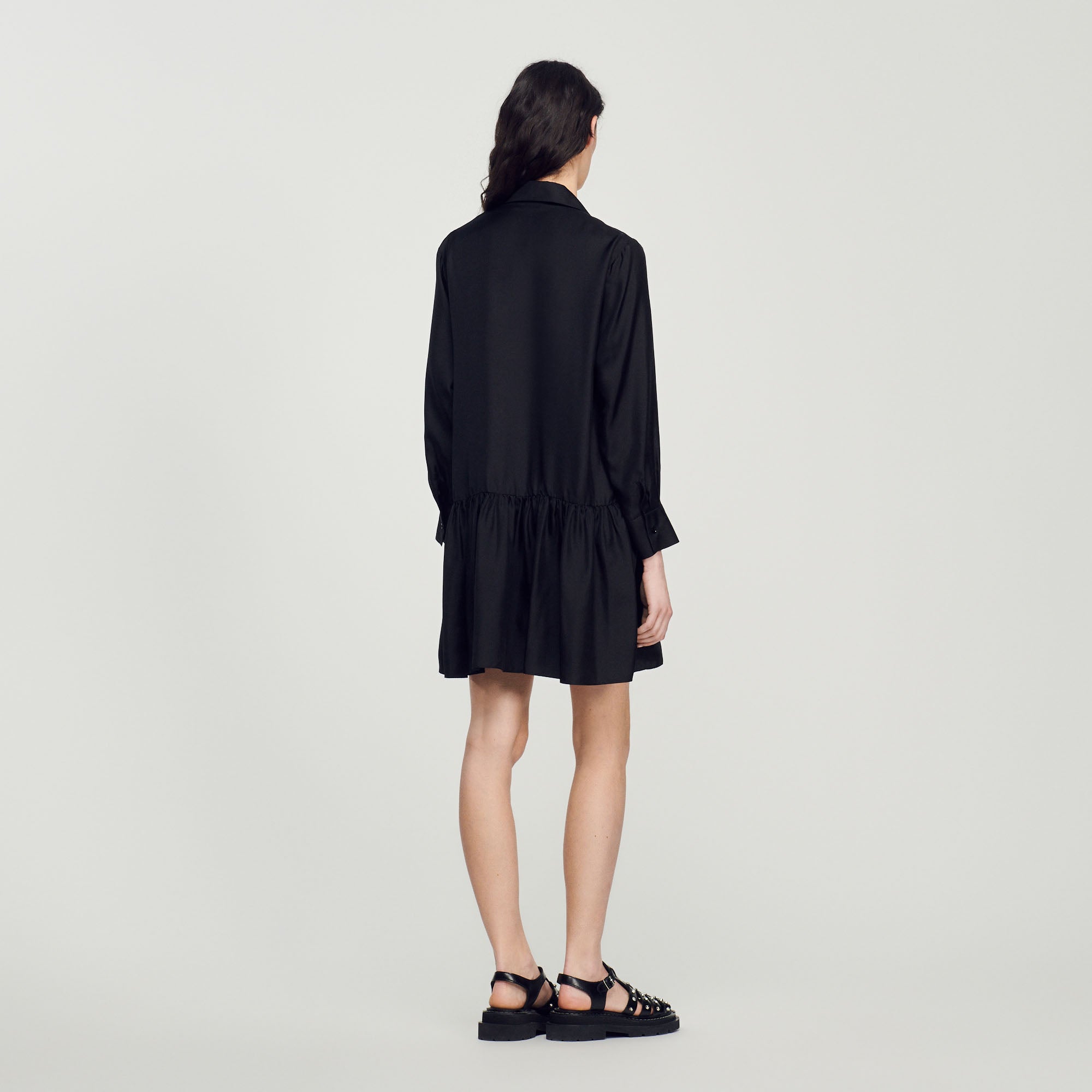 Robe courte en soie Sandro seconde main