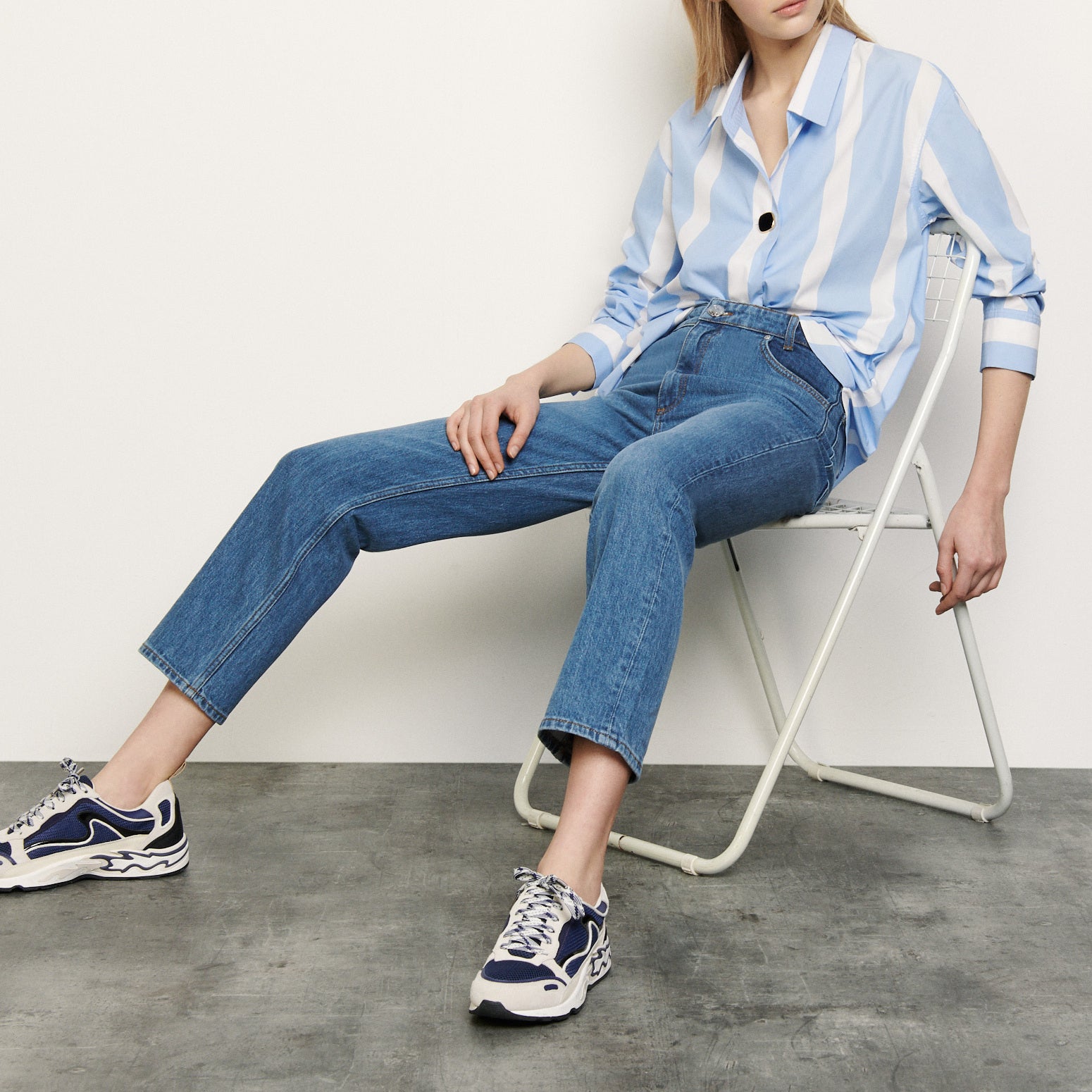 Chemise rayée over size Sandro seconde main