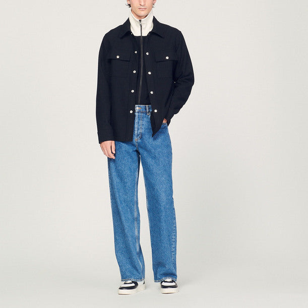 SurChemise en laine Sandro seconde main