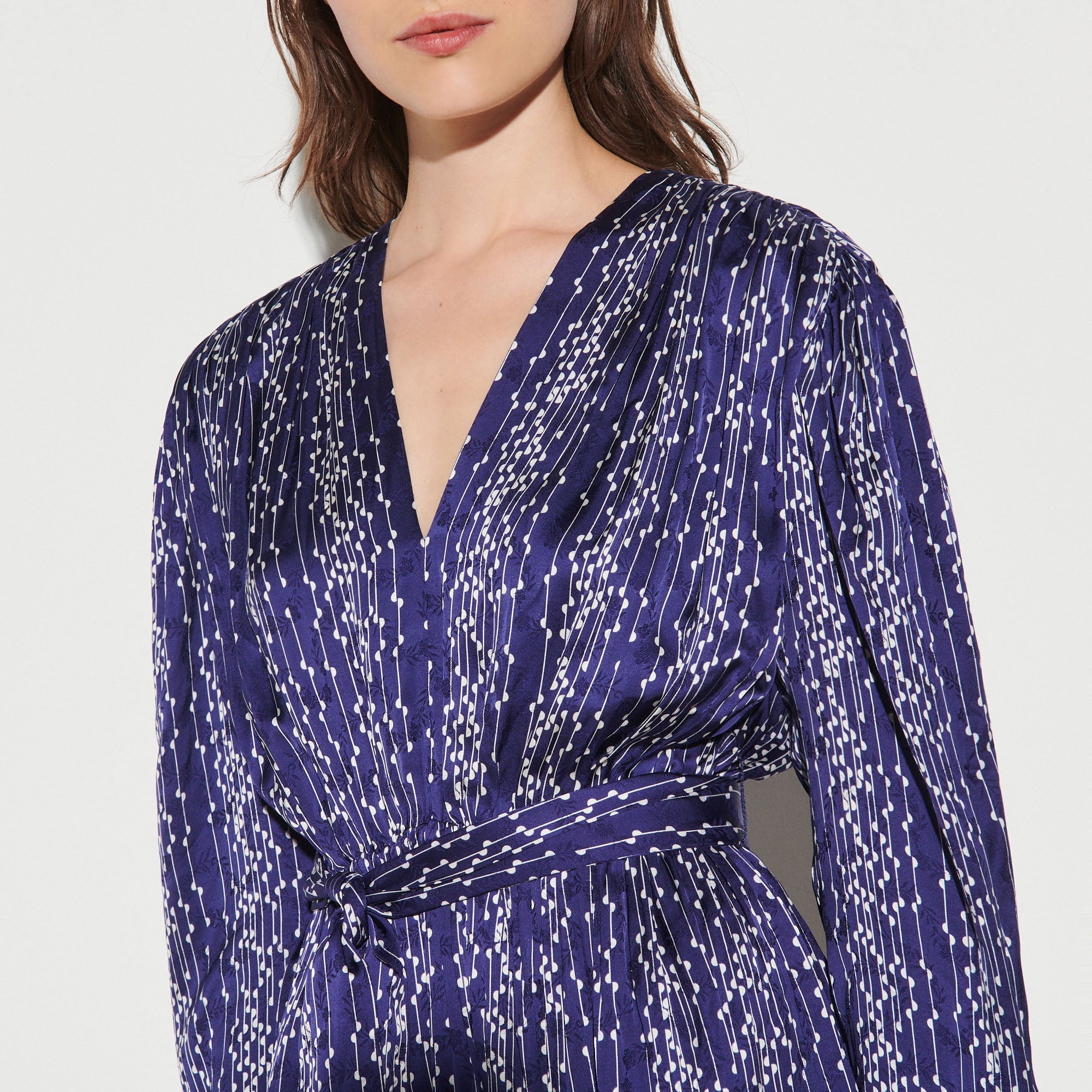 Robe courte imprimée Sandro seconde main