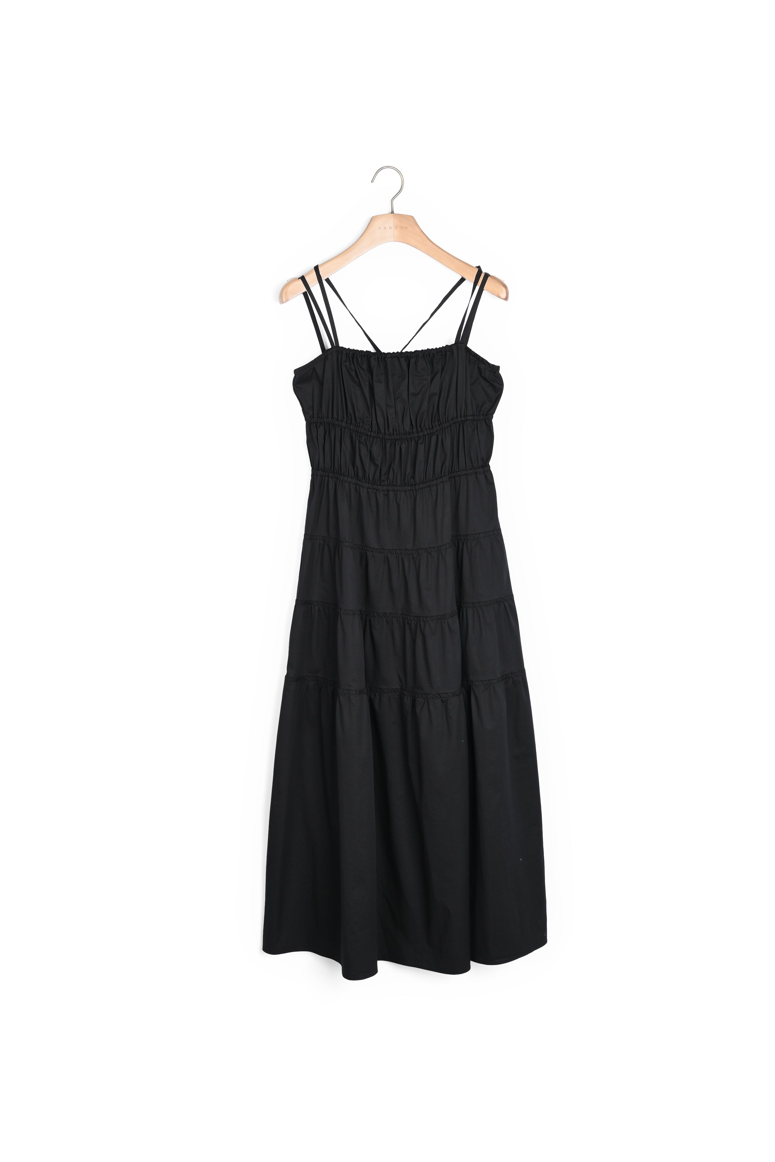 Robe midi froncée Sandro seconde main