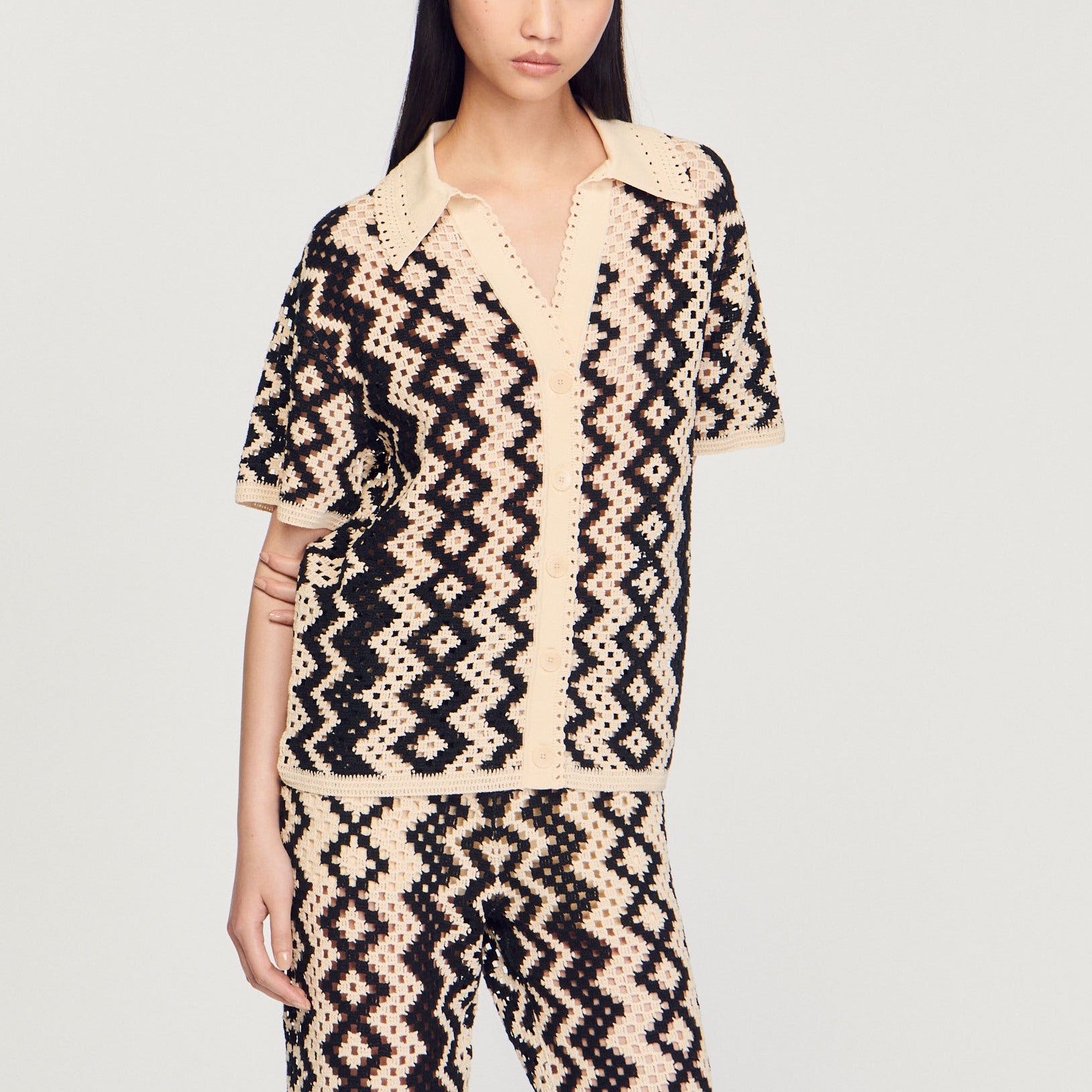 Top en crochet Sandro seconde main