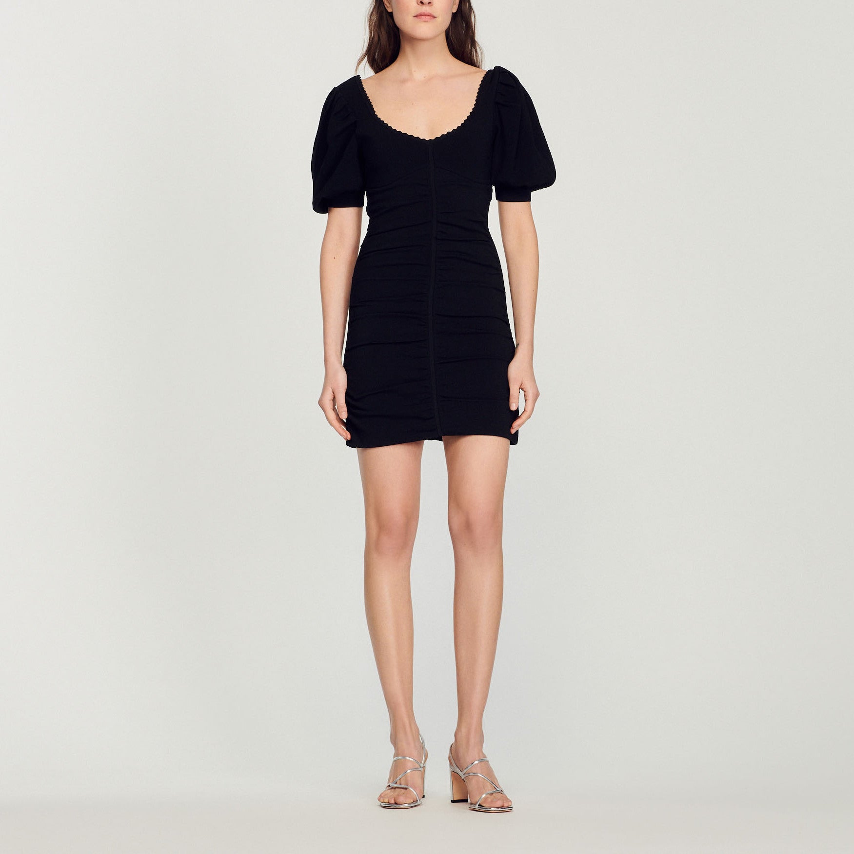 Robe froncée en Maille Sandro seconde main