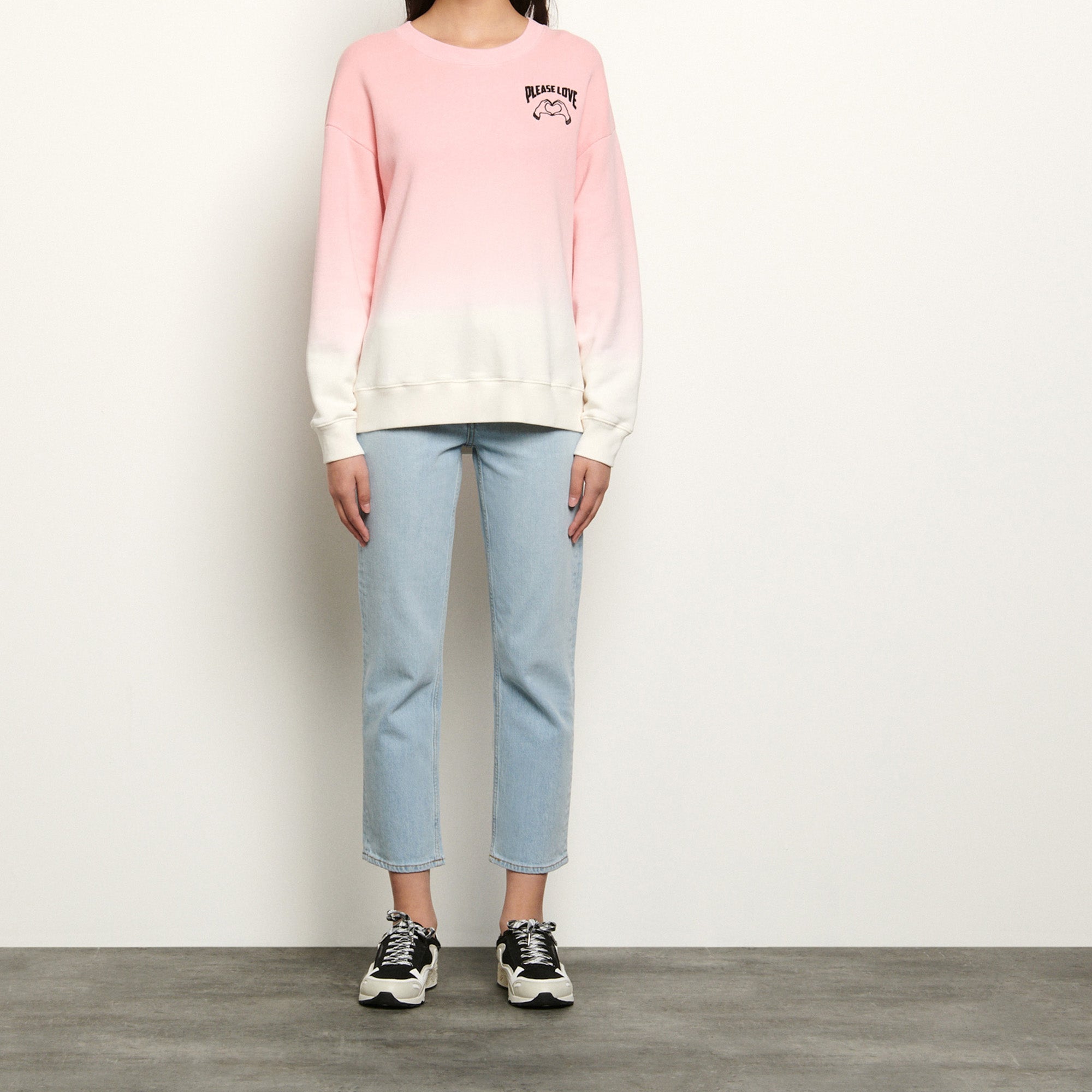 Sweatshirt dégradé avec broderie Sandro seconde main