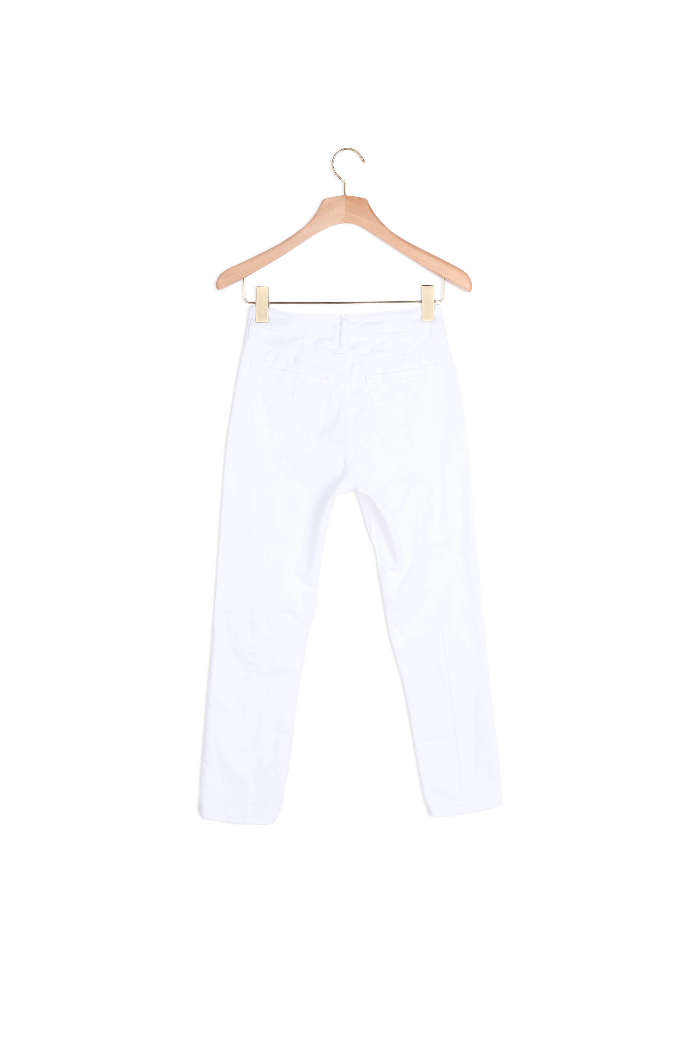 Jean blanc taille haute Sandro seconde main