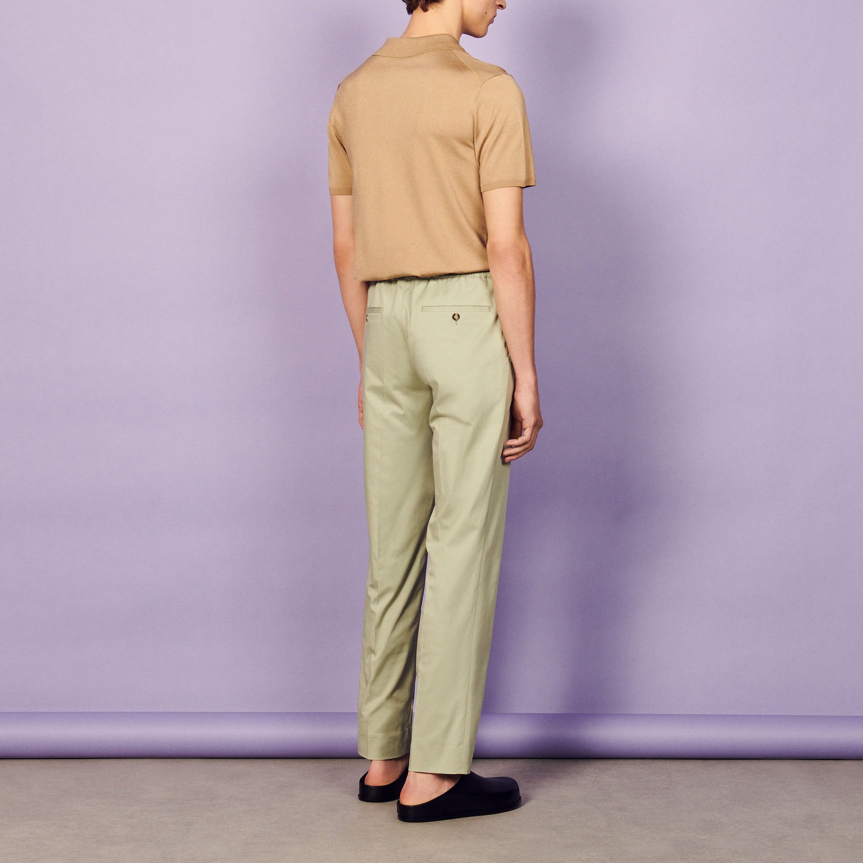 Pantalon à la ceinture élastique Sandro seconde main