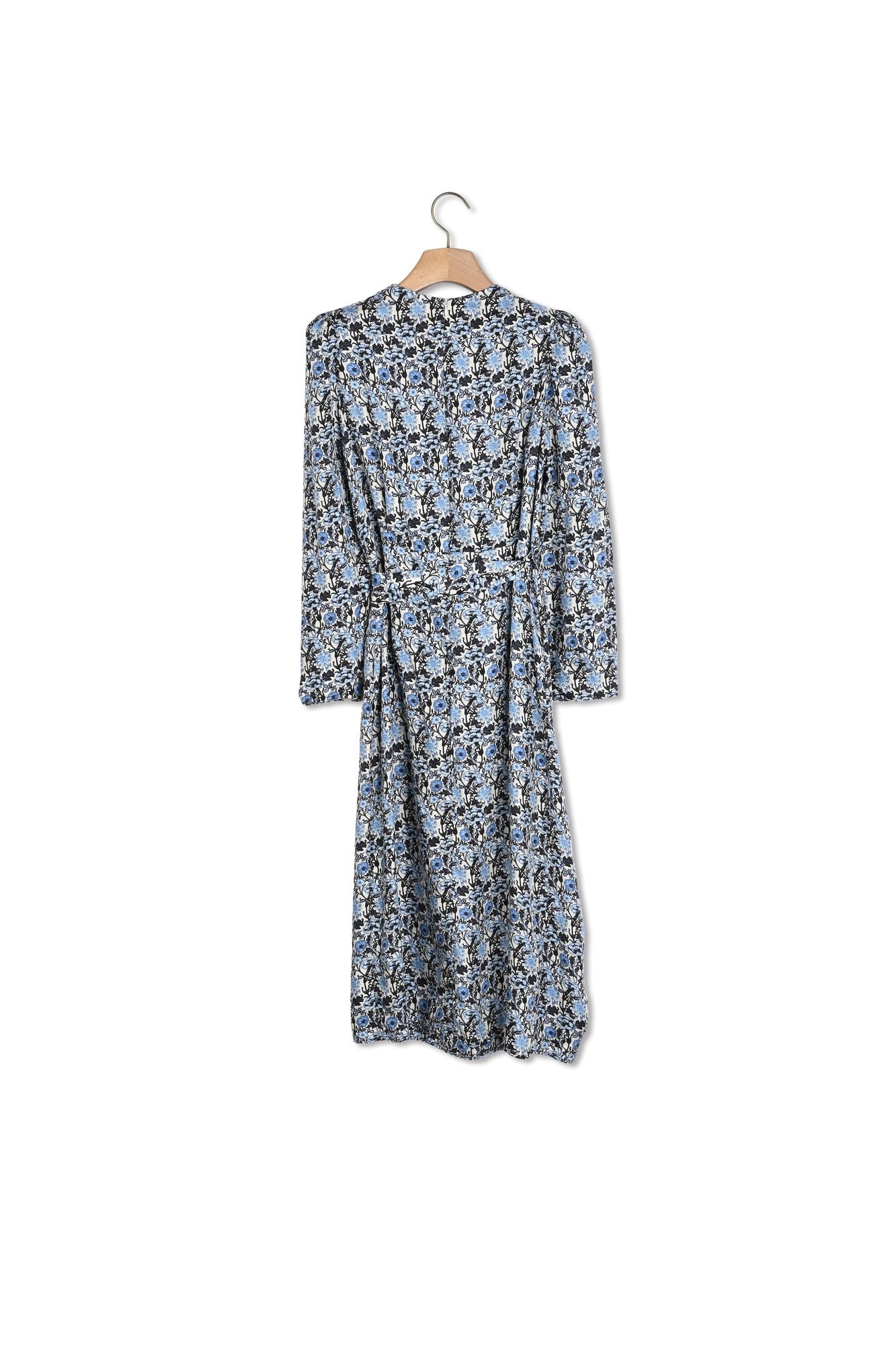 Robe longue en soie drapée Sandro seconde main