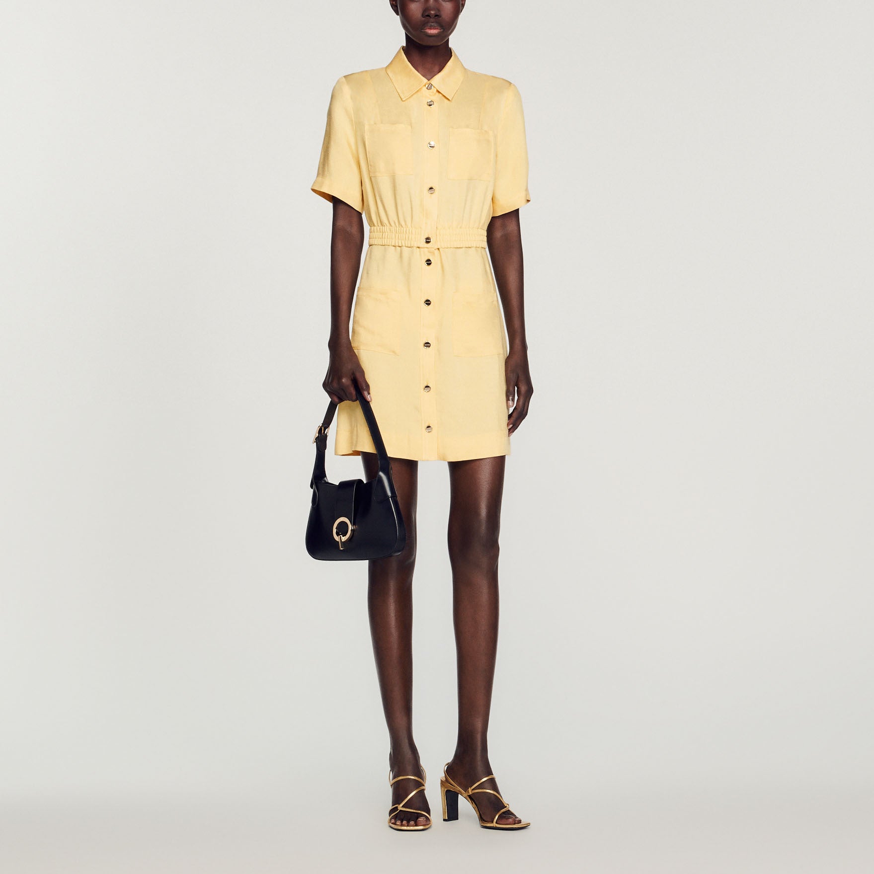 Robe courte boutonnée Sandro seconde main