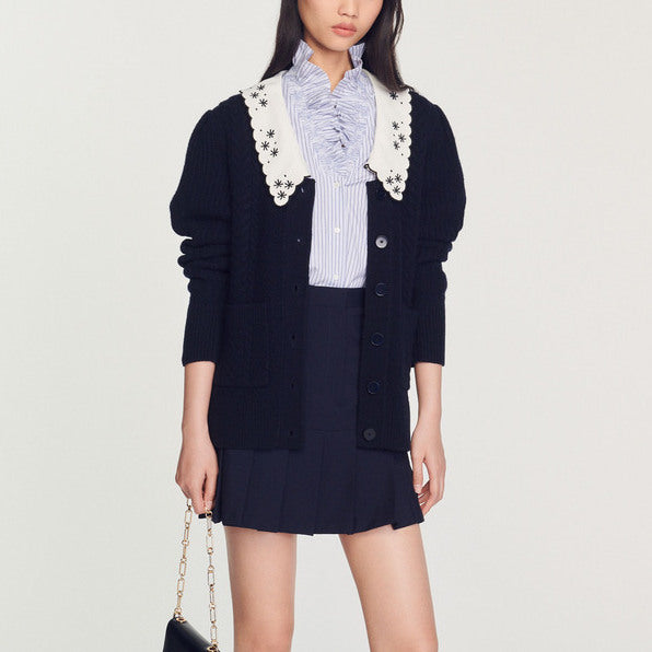 Cardicoat à large col Sandro seconde main