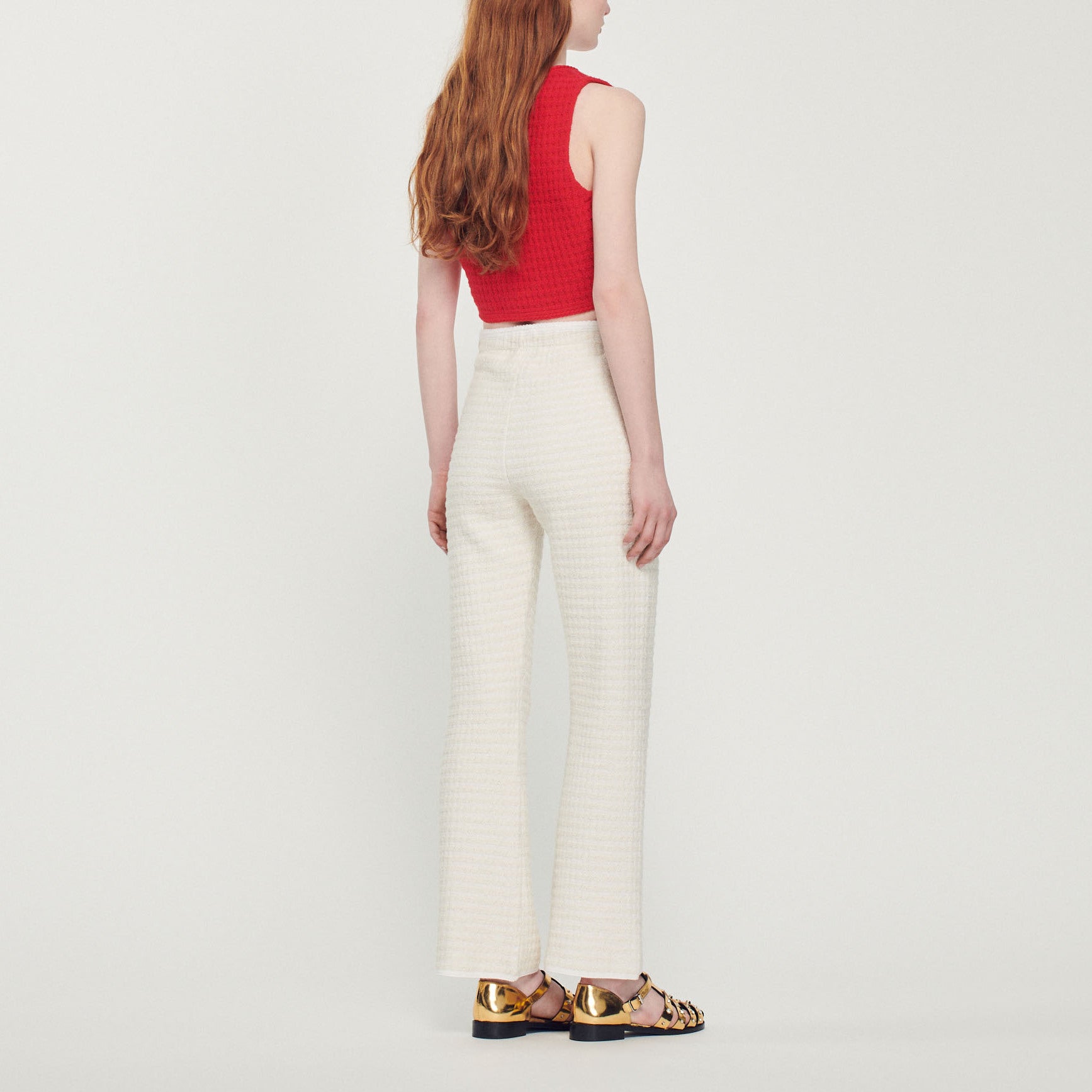 Pantalon en tweed Sandro seconde main