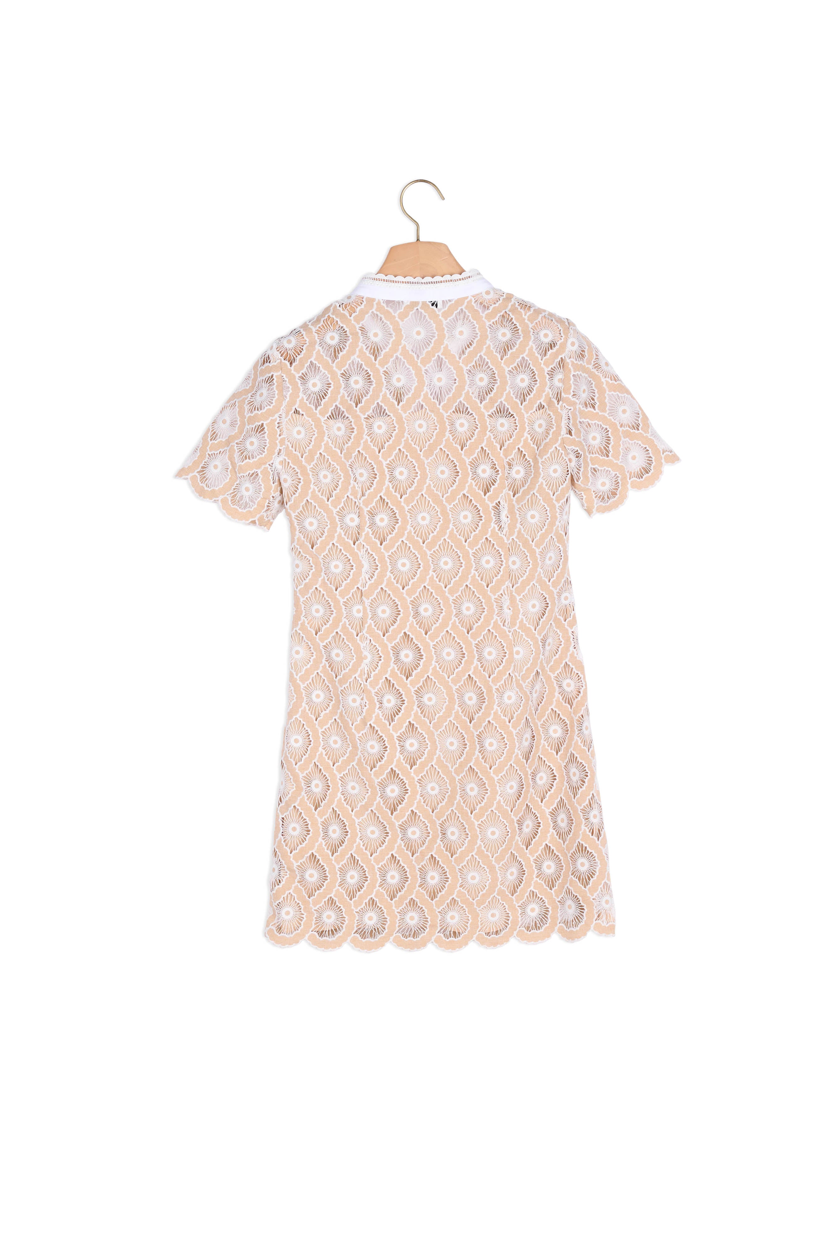 Robe courte en broderie anglaise Sandro seconde main