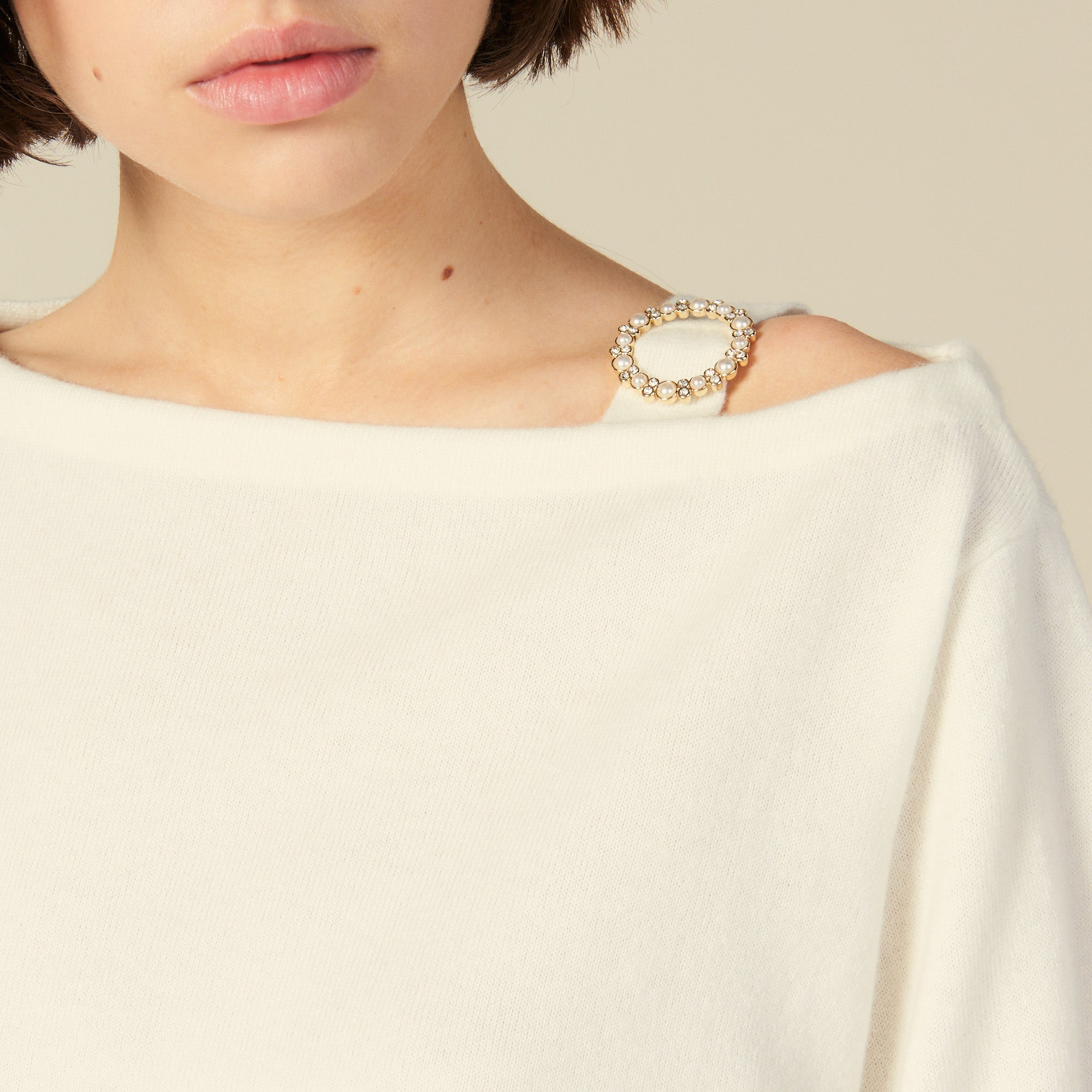 Pull à encolure bateau et boucle bijou Sandro seconde main