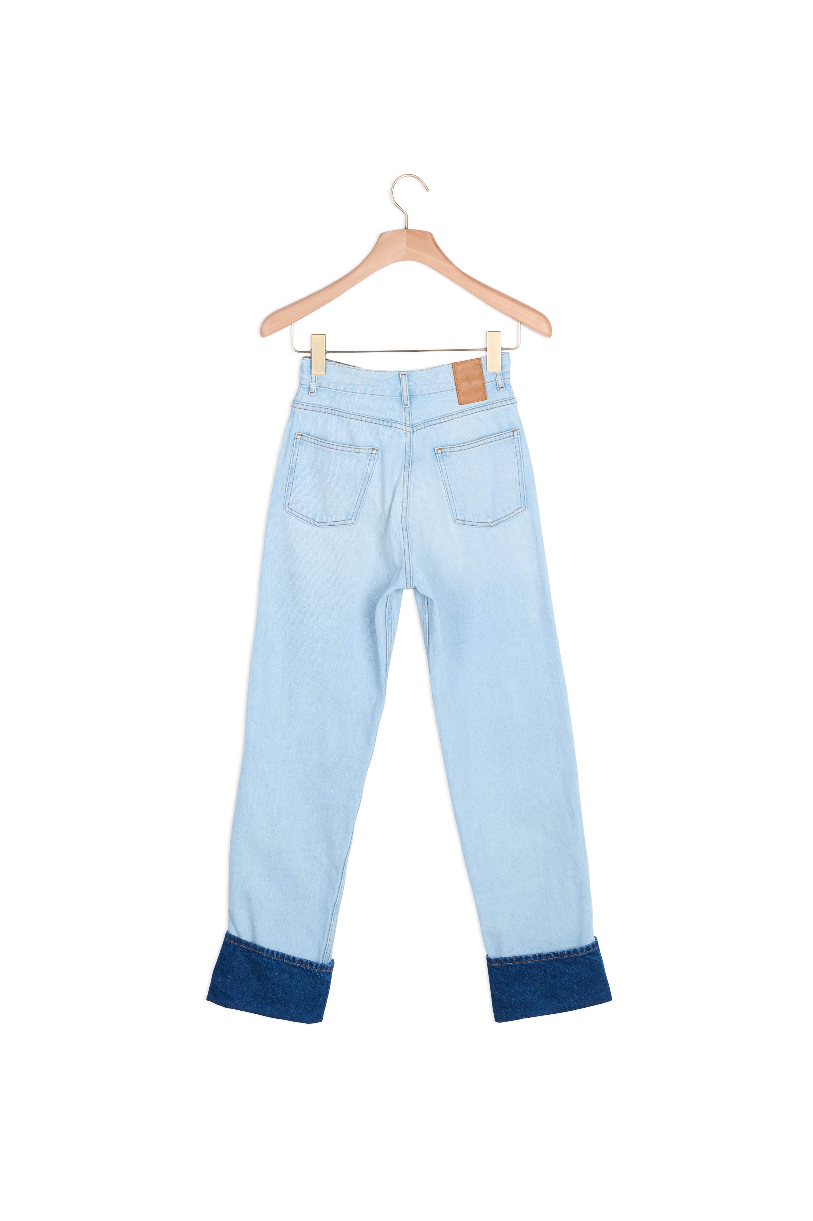 Jean délavé à revers contrasté Sandro seconde main