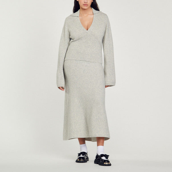 Pull à col polo Sandro seconde main